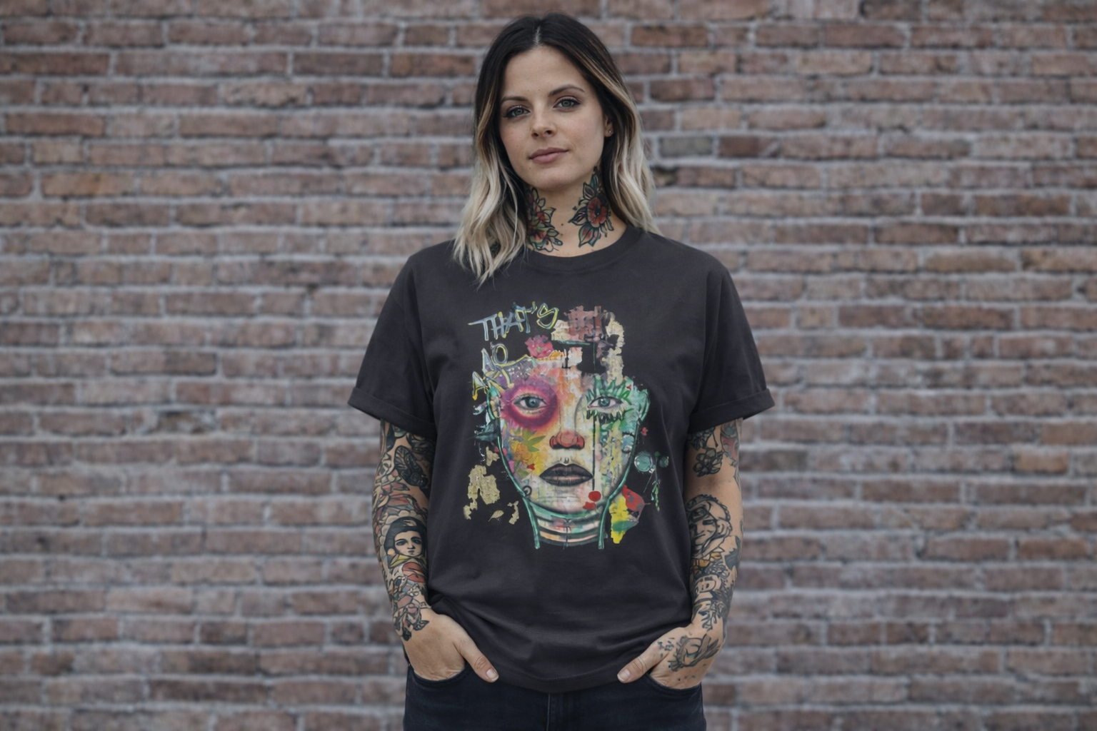 Thats No Art II Originalkunstwerk Unisex Bio cotton shirt