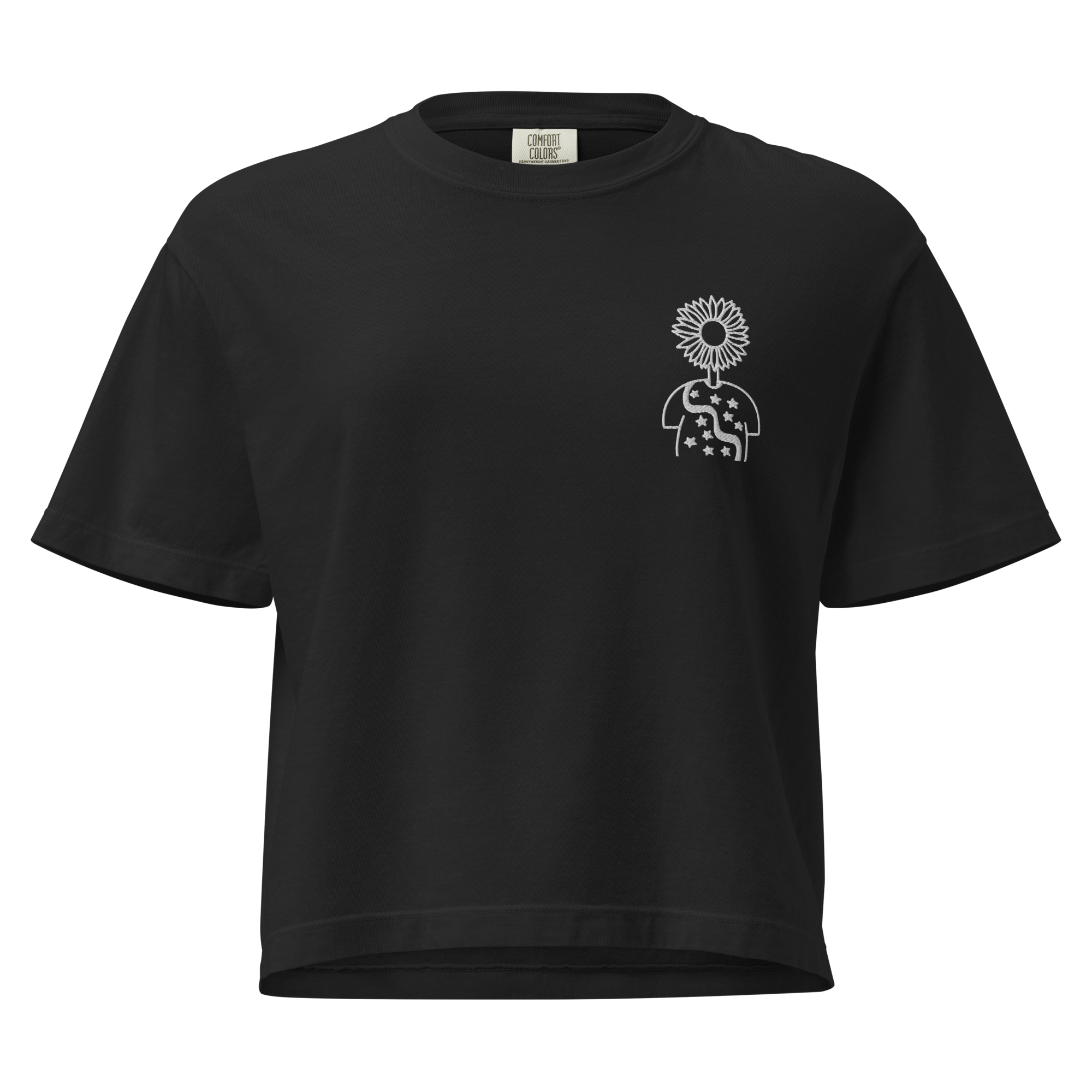 Autorretrato Anónimo - Boxy T-Shirt - Black/Dark Grey