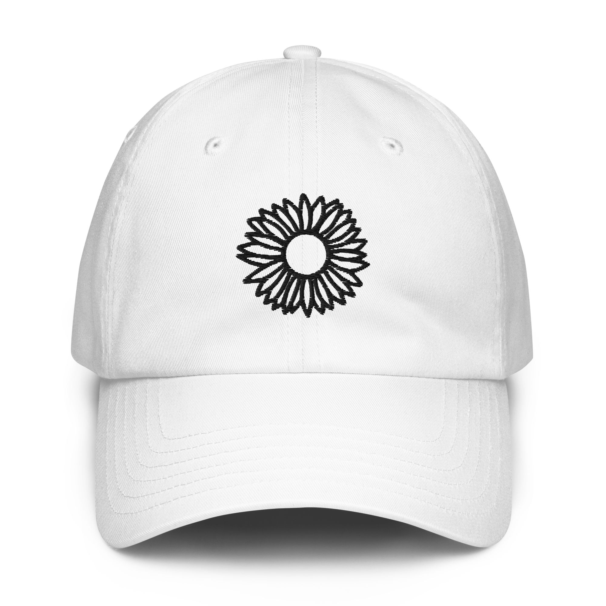 Autorretrato Anónimo - Flower - White/Grey with Black Embroidery - Under Armour® dad hat