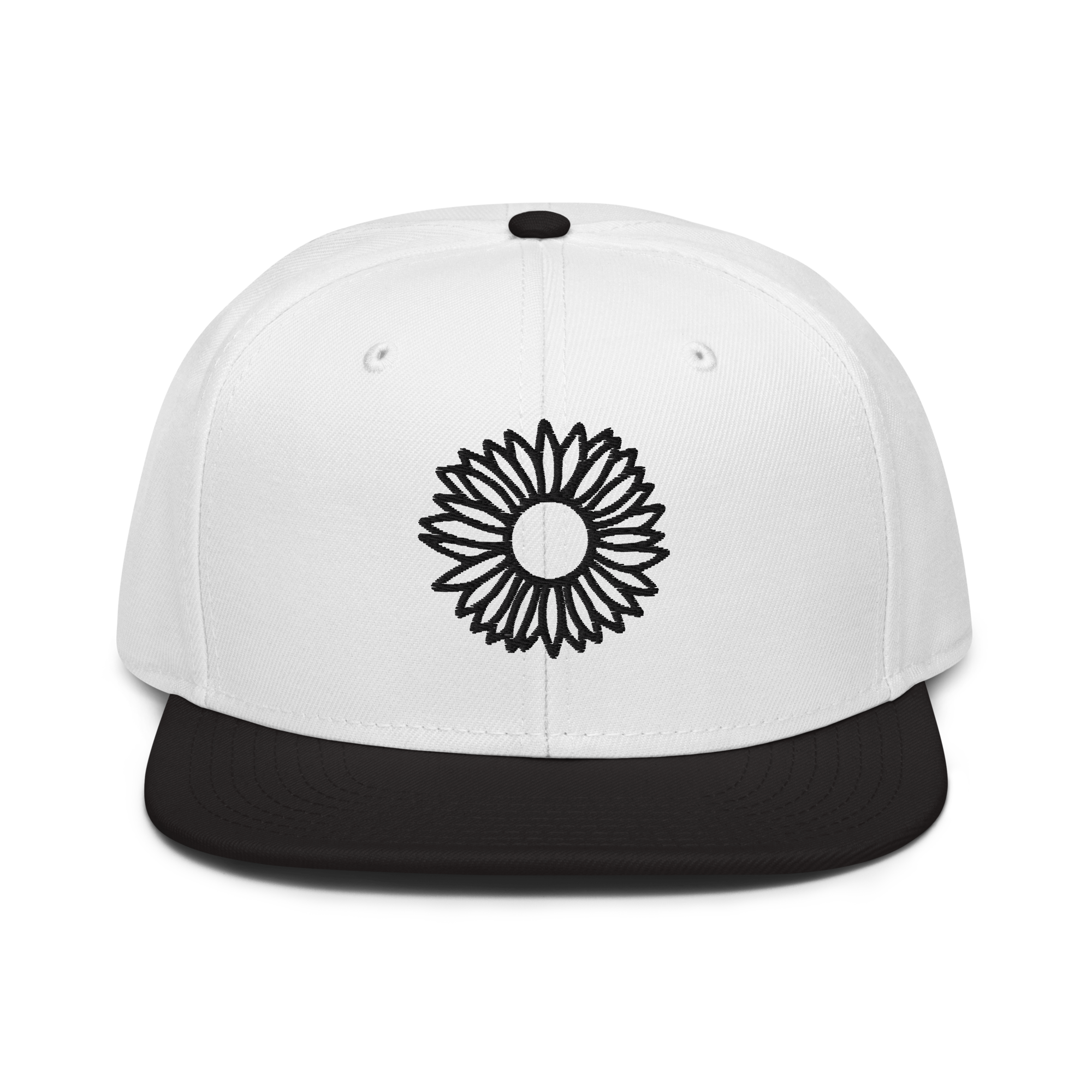 Autorretrato Anónimo Flower - Black/Grey/Charcoal Grey with Black Embroidery - Snapback