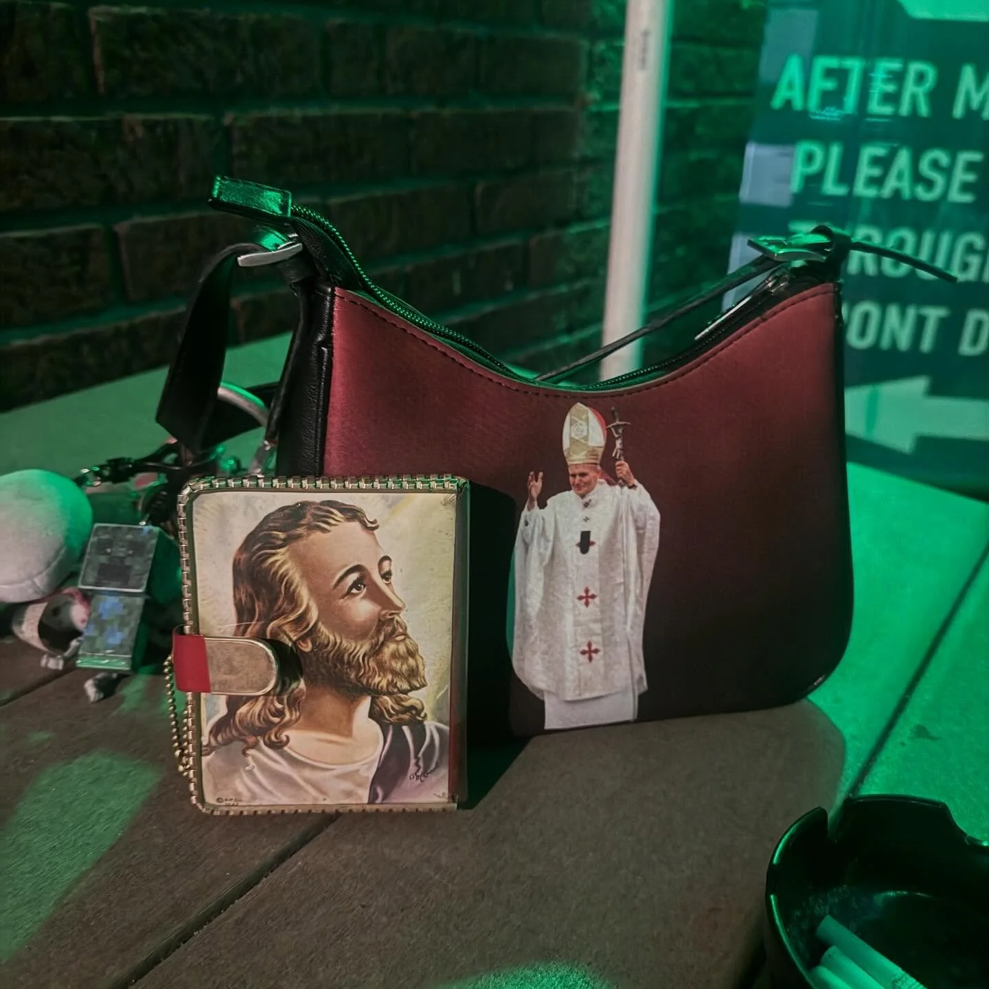 my man wallet and my purse