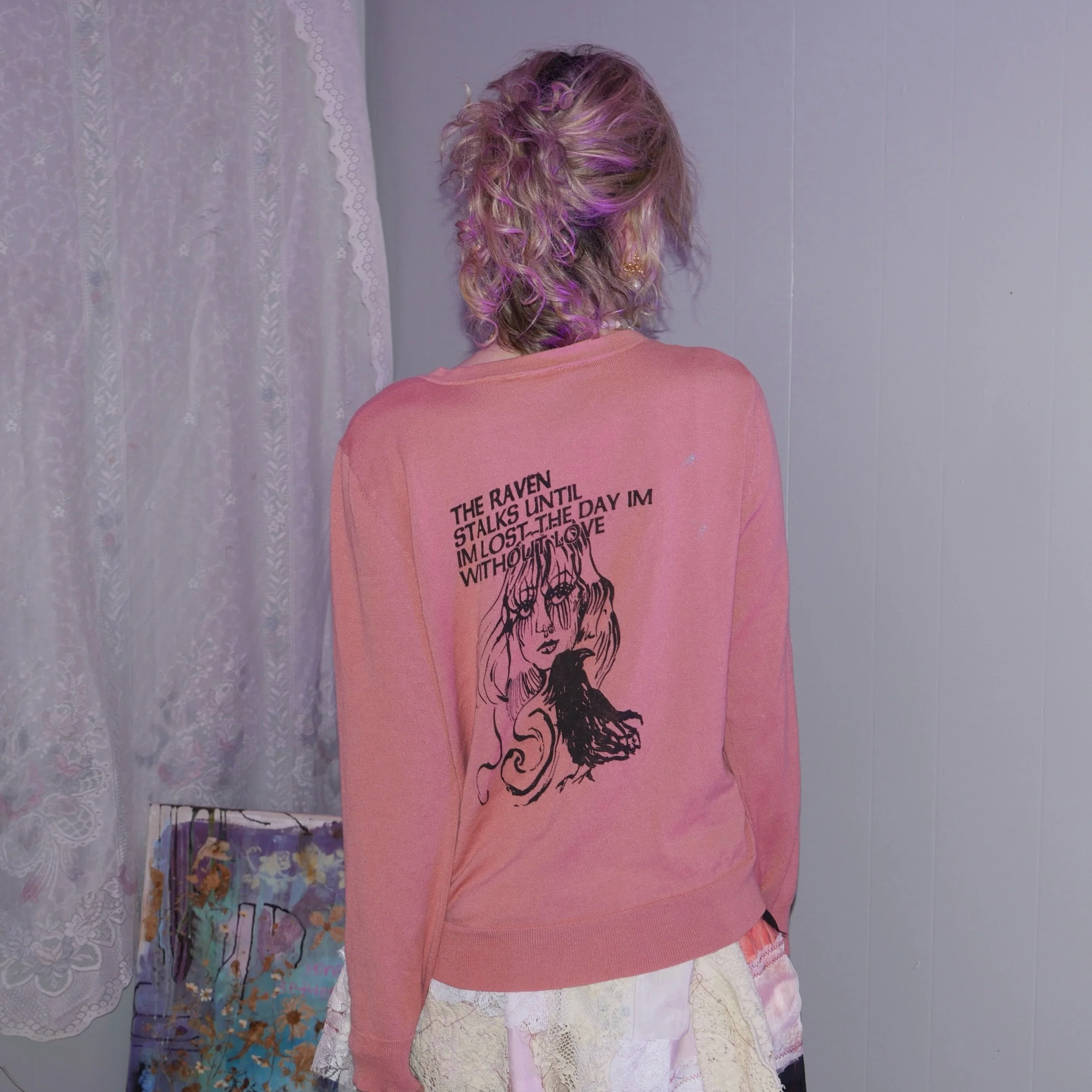 medium raven stalks sweater