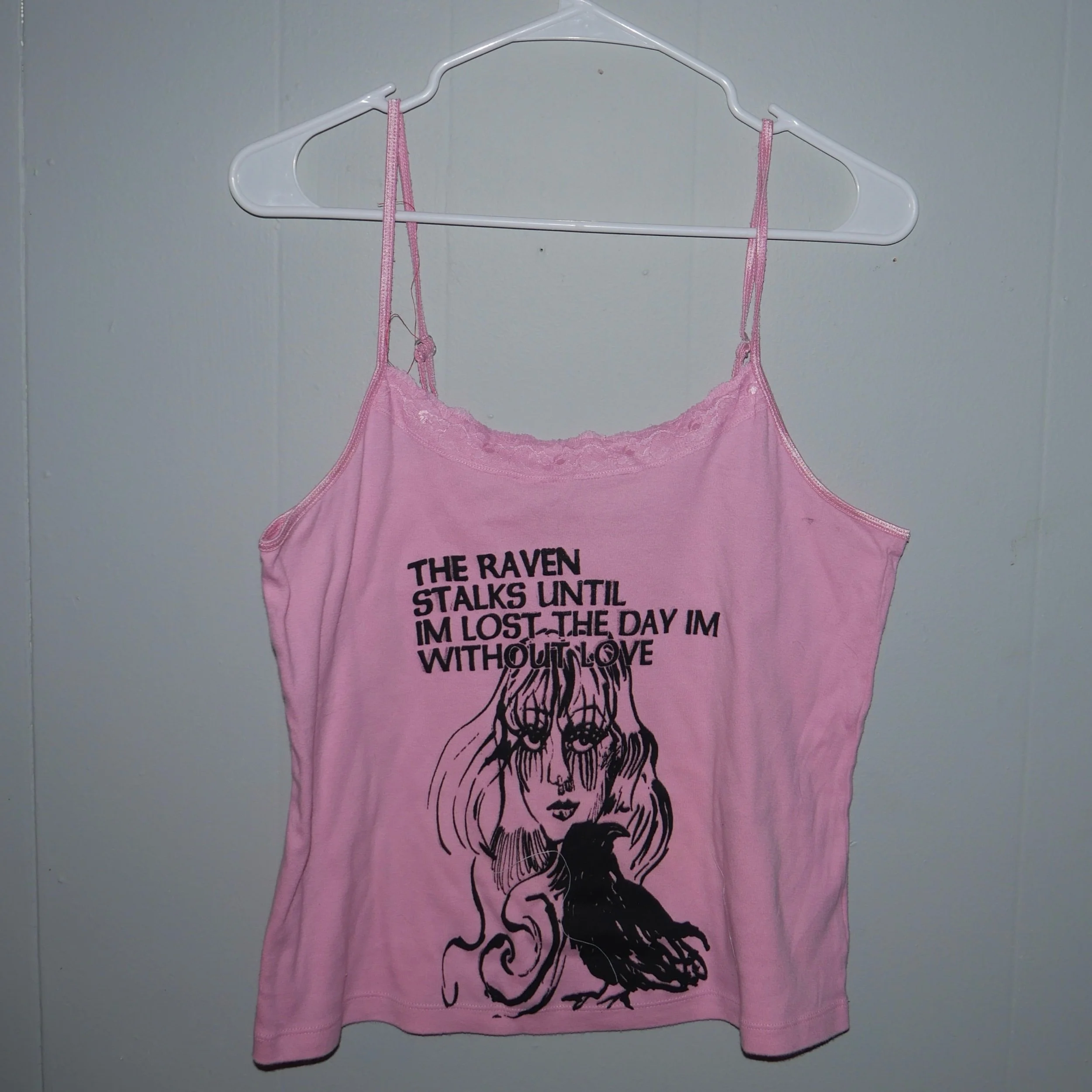 xl pink raven tank