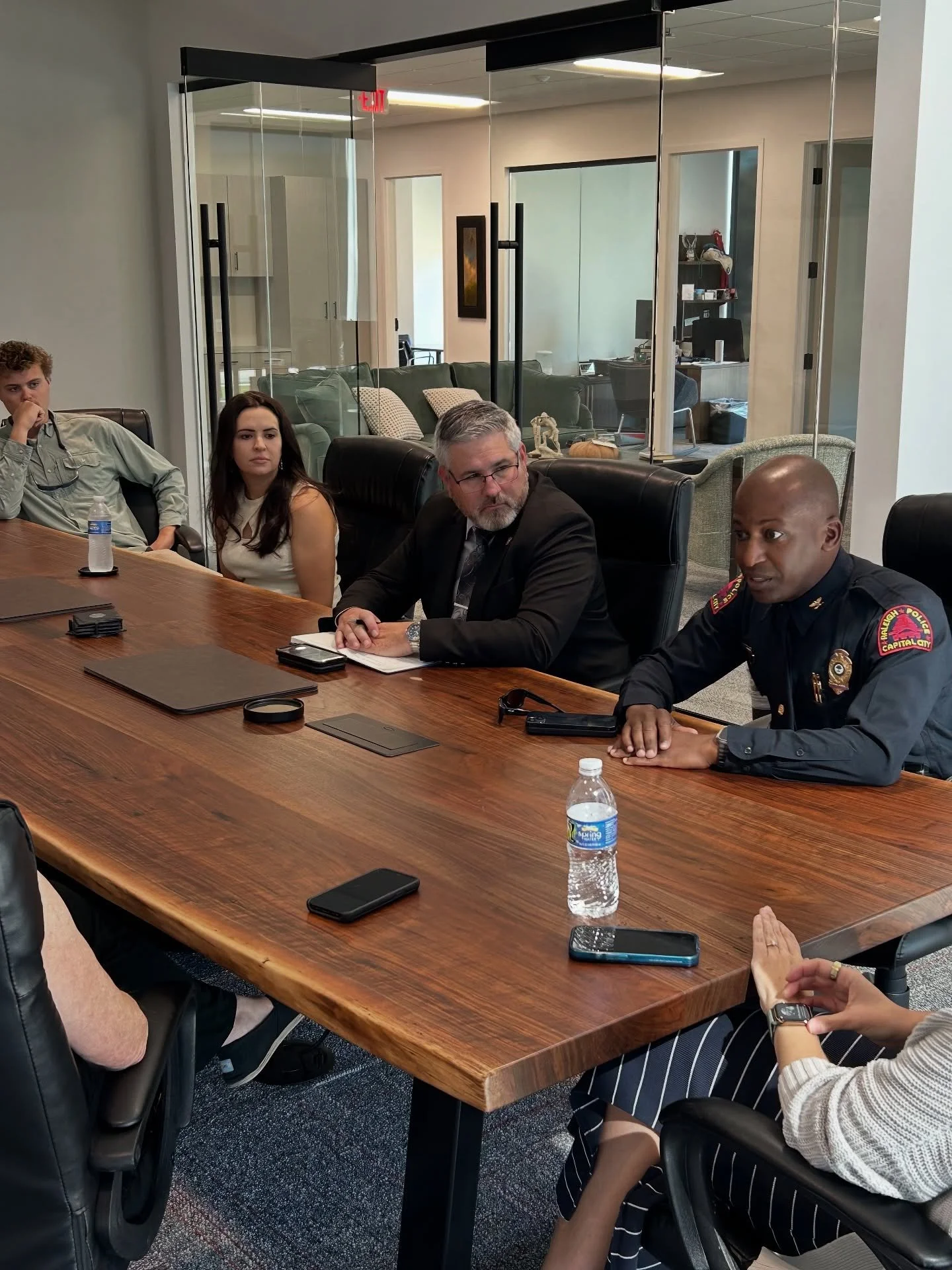 Yesterday, Chief Boyce had the opportunity to meet and personally thank the Lonnie and Carol Poole Foundation Board of Directors for their incredible support of the Raleigh Police Department Foundation and the Benevolent Fund they established for our
