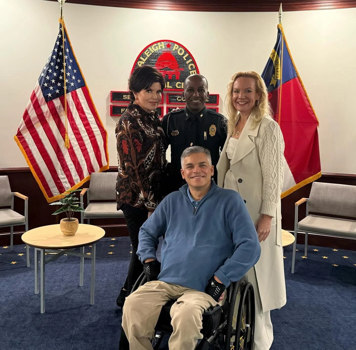 We were honored to welcome Amelia and Mike Warner to meet Police Chief Rico Boyce and RPDF Board Chair, Brenda Gibson to talk about a donation to support the great work of RPD and RPDF. Great meeting with community leaders that appreciate the work th