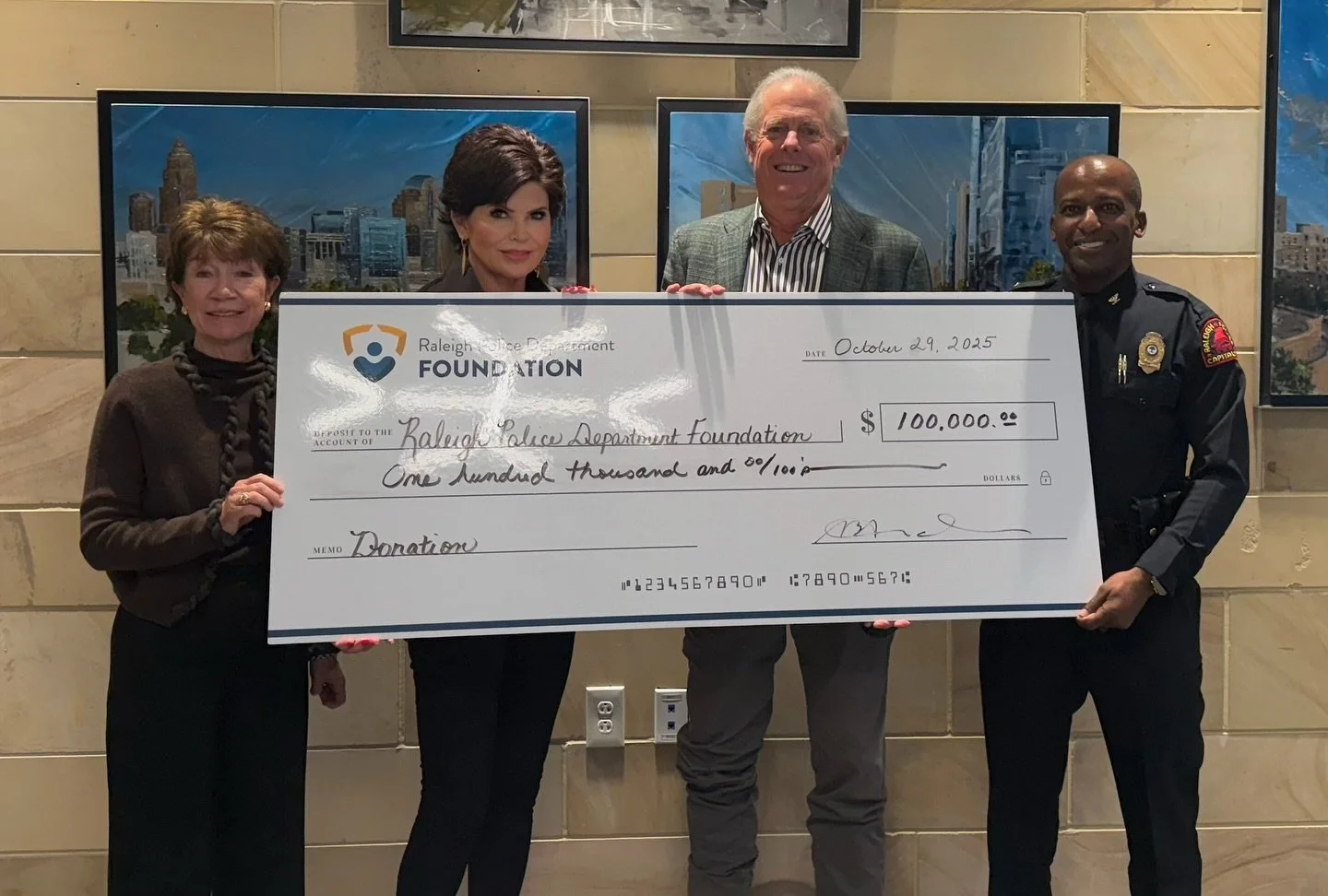 The Raleigh Police Department Foundation extends a heartfelt THANK YOU to Andy Andrews for your generous donation and unwavering support.

Your gift strengthens our mission to empower the officers who serve and protect our city every day. 

👮&zwj;♀️