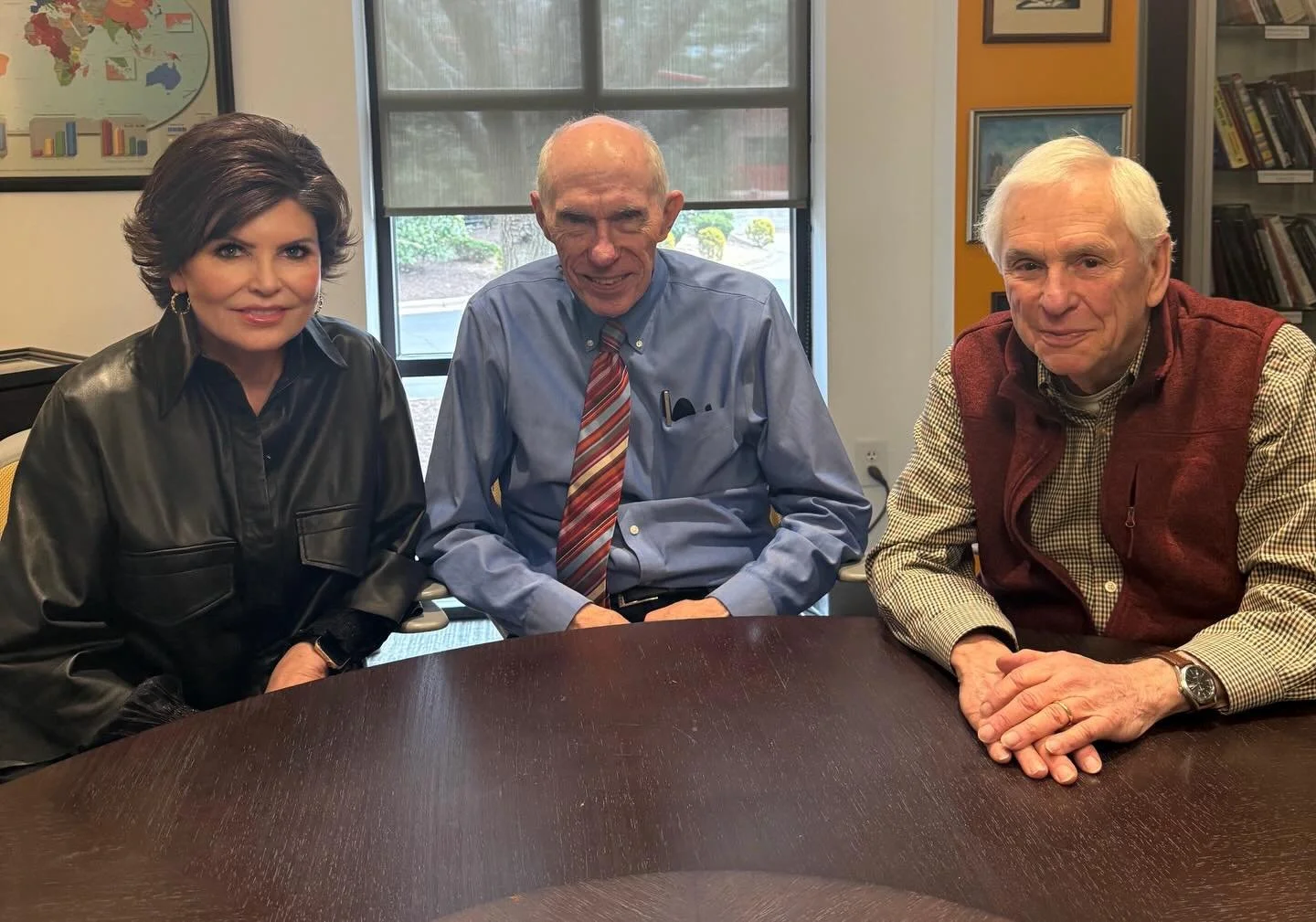 The dynamic duo Bob Luddy, CEO of @captiveaire and O. Temple Sloan Jr with Board Chair, Brenda Gibson. Both are major supporters of @raleighpolicefoundation and loved hearing their advice on business, education and giving back. An honor to be with bo