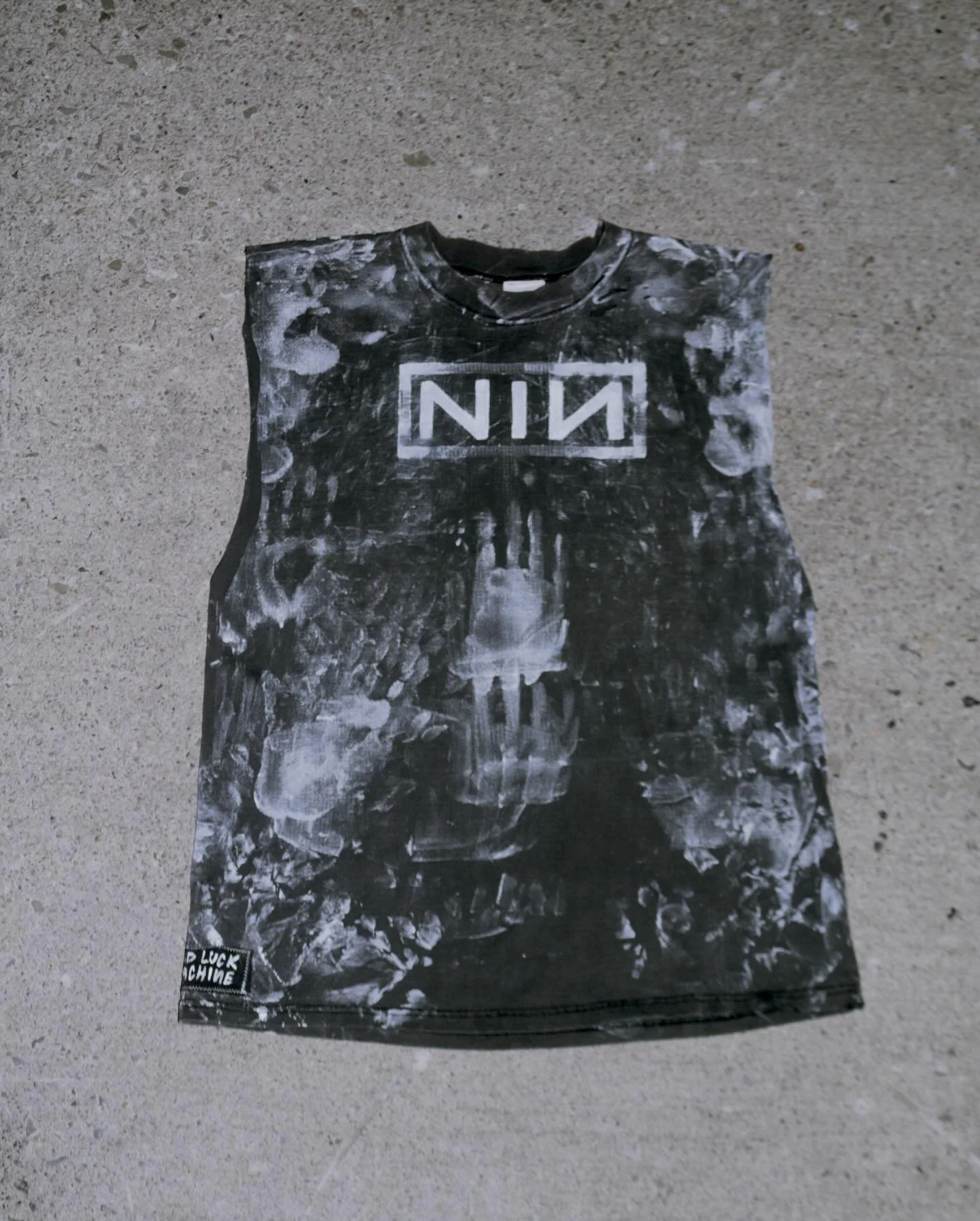 STARCH TEE - XL - &pound;40 $73CAD 

Another NIN item, lots of hand prints on a vintage cut off tee. 

DM me