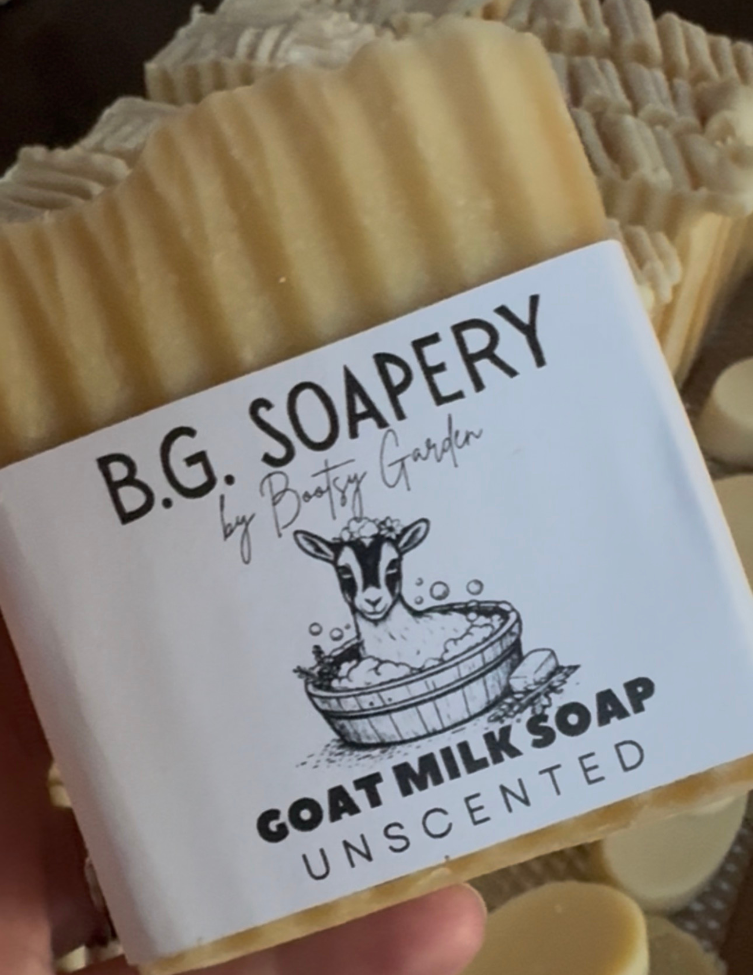 B.G. Soapery Goat Milk Soap – Unscented