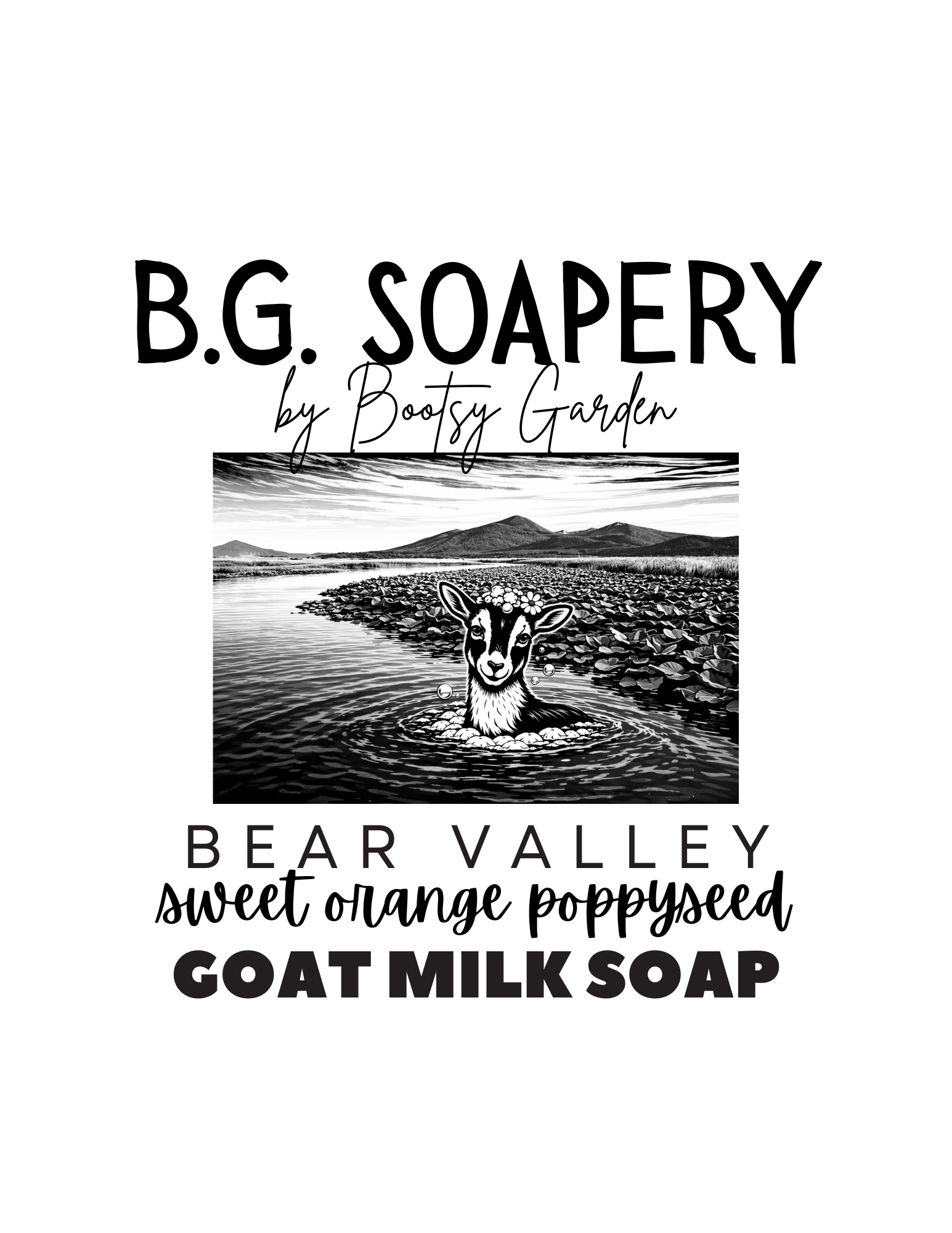 B.G. Soapery Goat Milk Soap – Bear Valley Orange Poppyseed