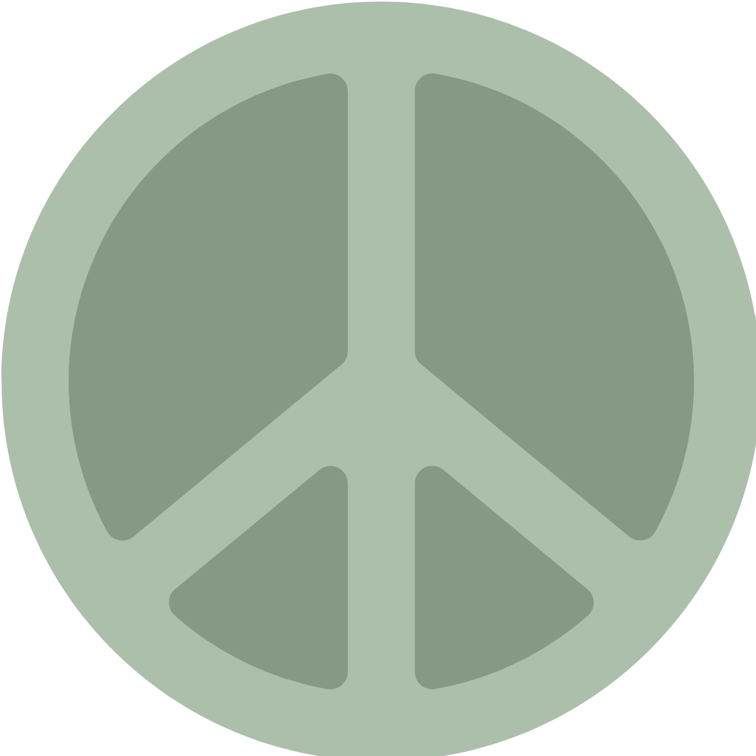 Green peace symbol