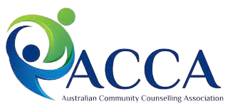Logo for the American Communication Commerce Association (ACCA) with stylized blue and green figures.