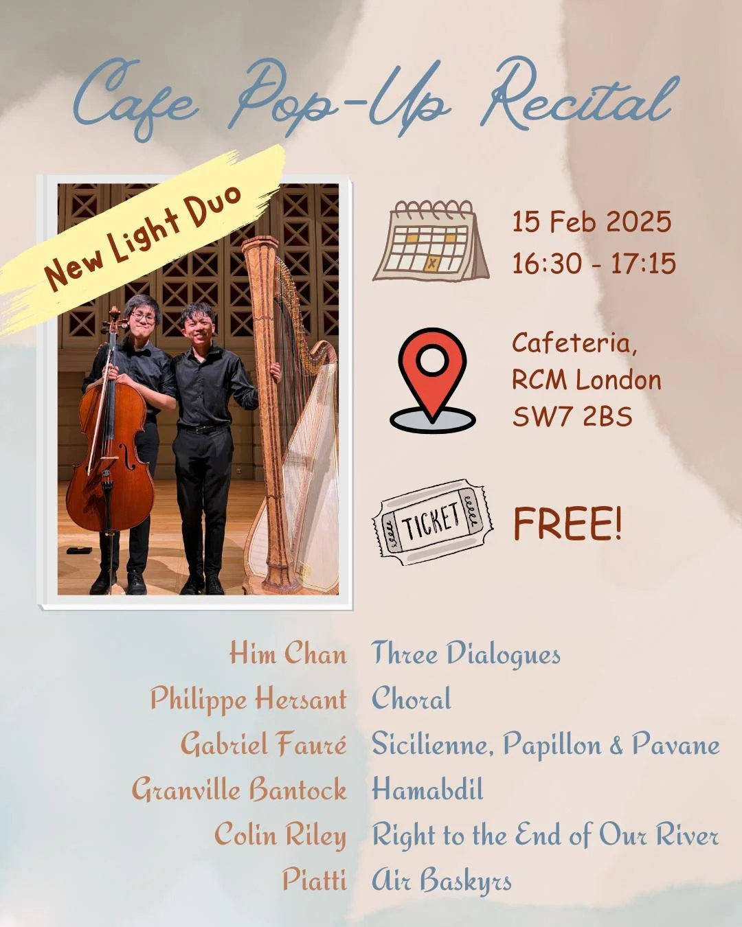 New Light Duo: Cafe Pop-Up Recital