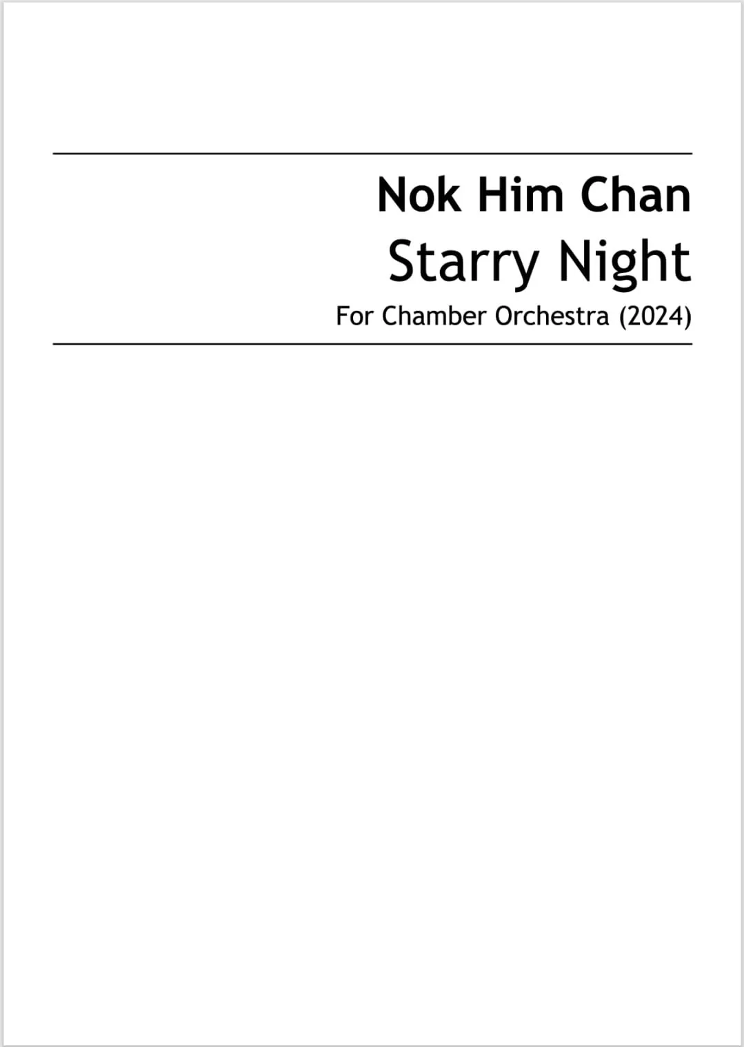Starry Night World Premiere