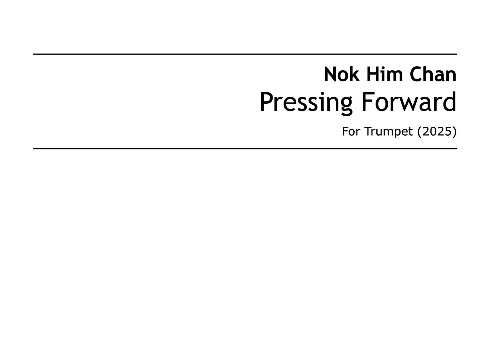 Pressing Forward World Premiere