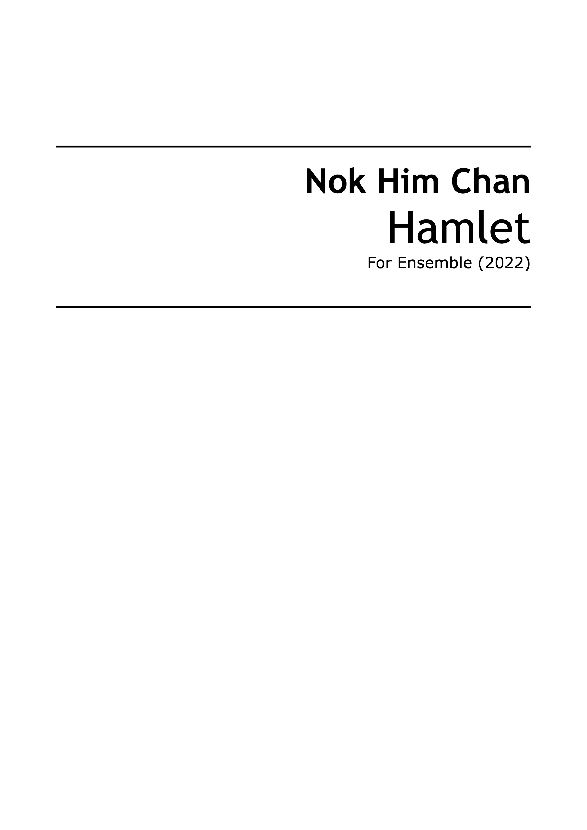 Royal College of Music Composition Faculty Concert: Hamlet World Premiere