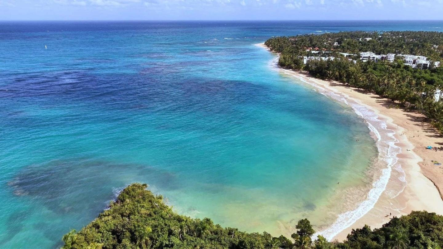 Aerial View of Playa Las Ballenas in Las Terrenas