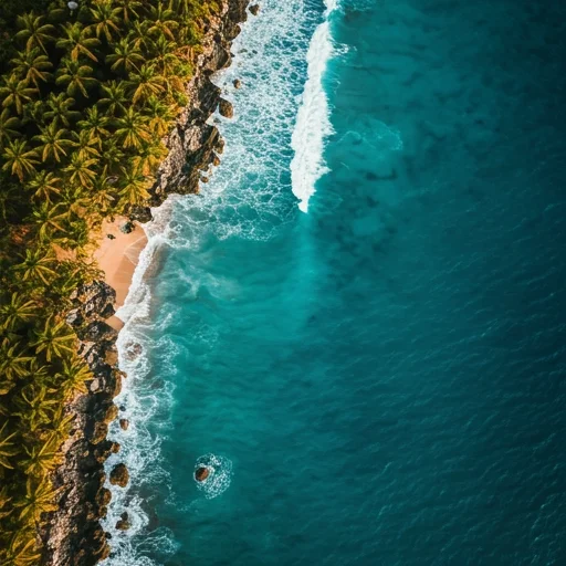 Aerial View of Playa El Portillo Las Terrenas