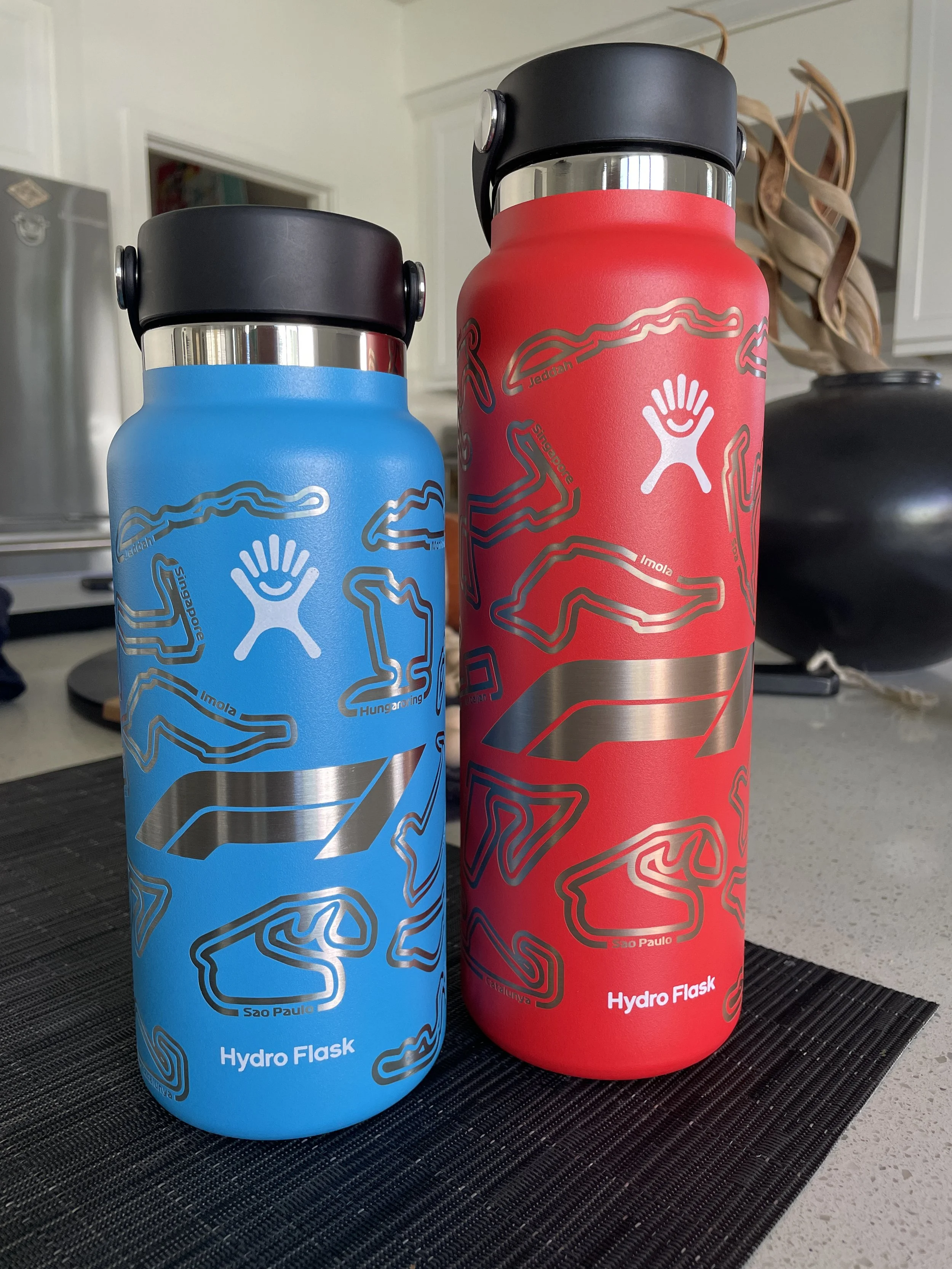 32oz and 40oz Hydro Flask in Pacific and Goji