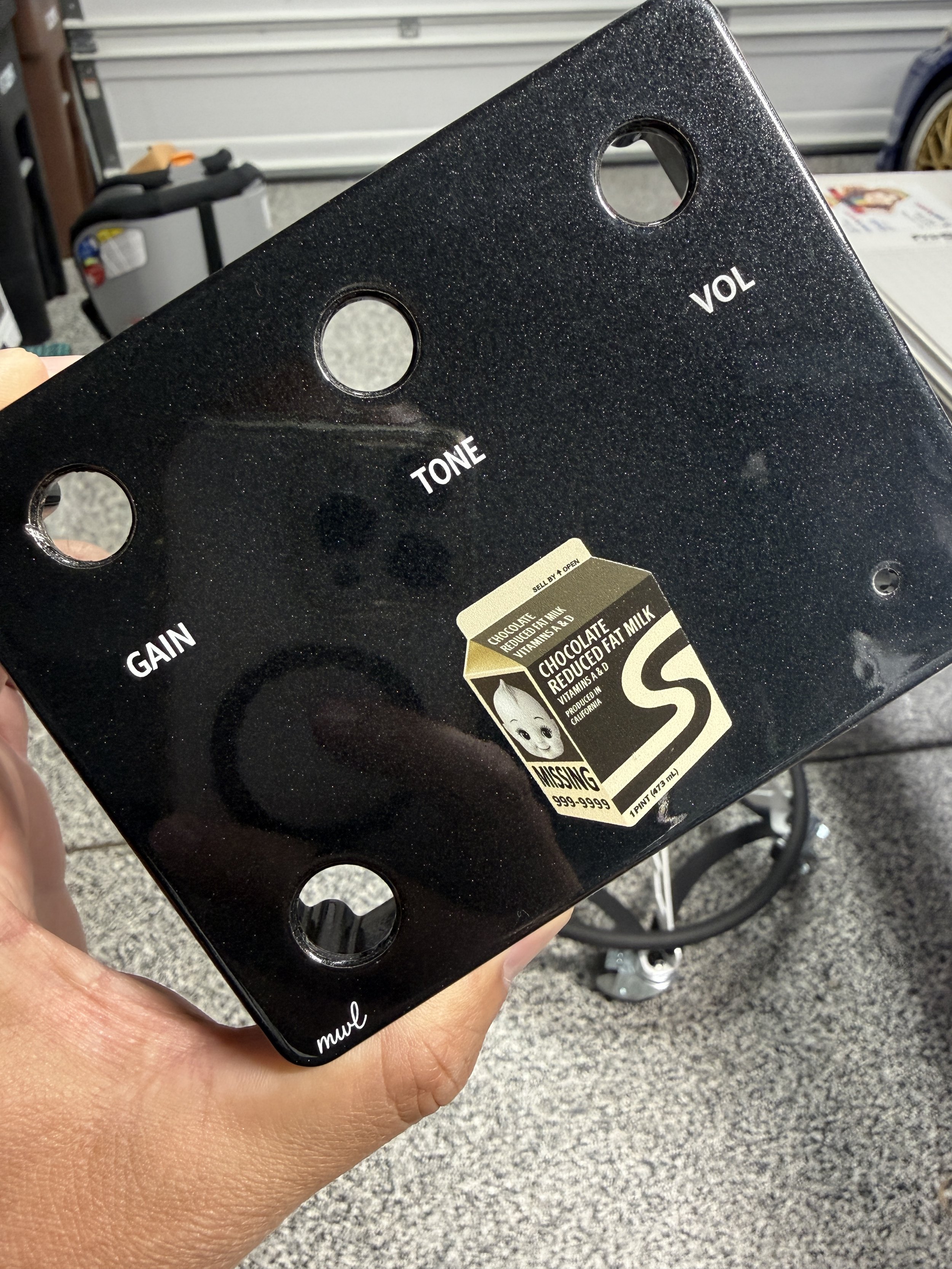 UV Printed Logo onto Guitar Pedal Box