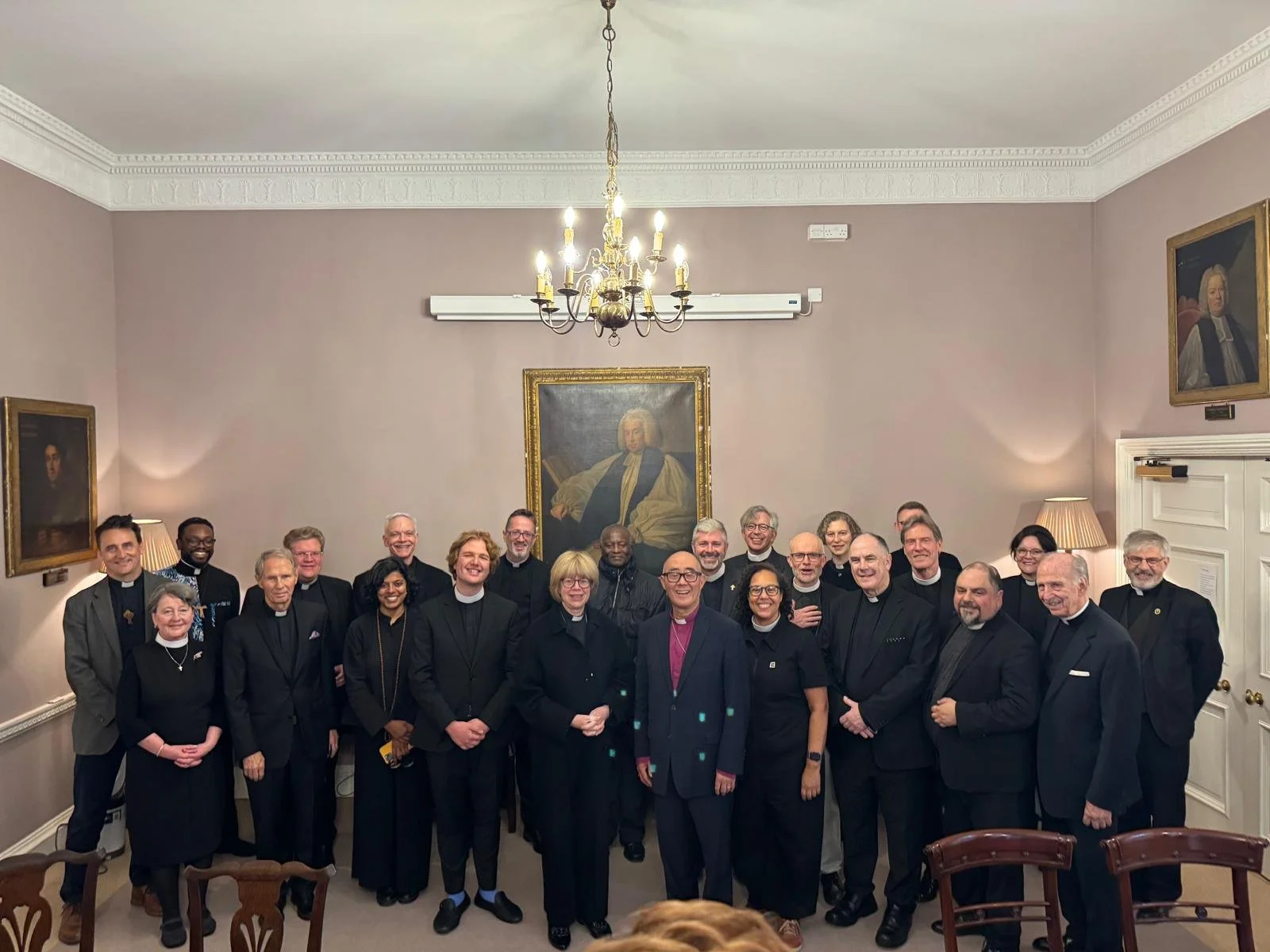 Fr. van Dooren sends his greetings from London, where he and clergy from the Dioceses of New York and London had lunch with the appointed Archbishop of Canterbury The Rt. Rev. and Hon. Dame Sarah Mullally.