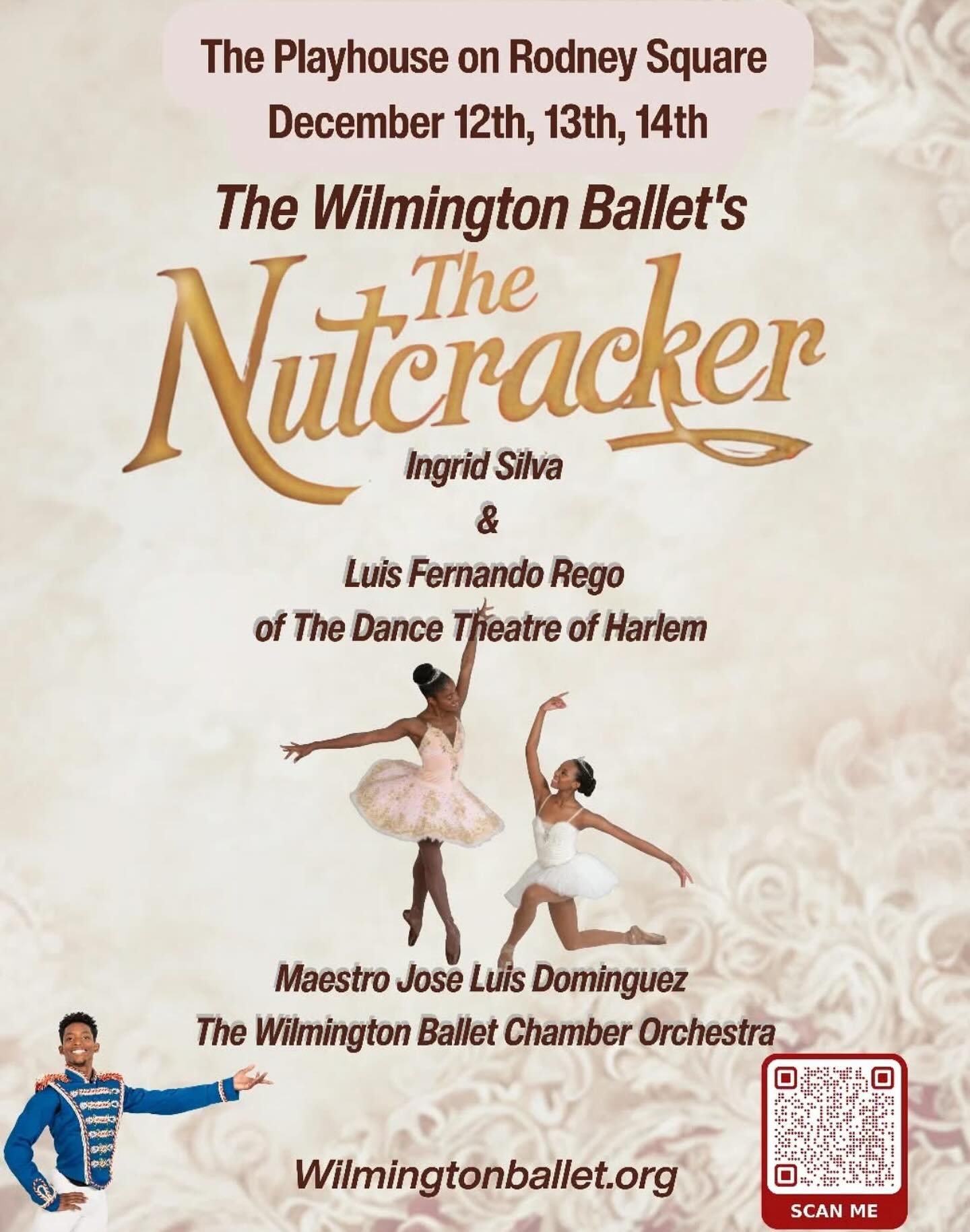 Wilmington Ballet Academy of the Dance presents
 The Nutcracker at the Playhouse! 

Get into the holiday spirit with this classic tradition! 

 https://tickets.thegrandwilmington.org/9157/9160
