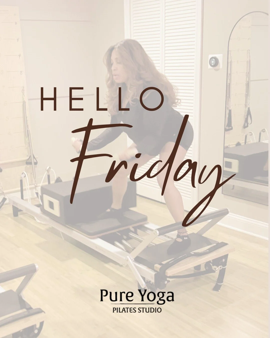 Friday - We got that Friday Feeling! 

9:00 AM Yoga All Levels with Maureen
10:30 AM Gentle Yoga with Meredith
12:00 PM Reformer Pilates with Meredith
6:00 PM Flow &amp; Restore Yoga with Maureen

#fridayfeeling #yogaquotes #delawareweekend #pilatesd