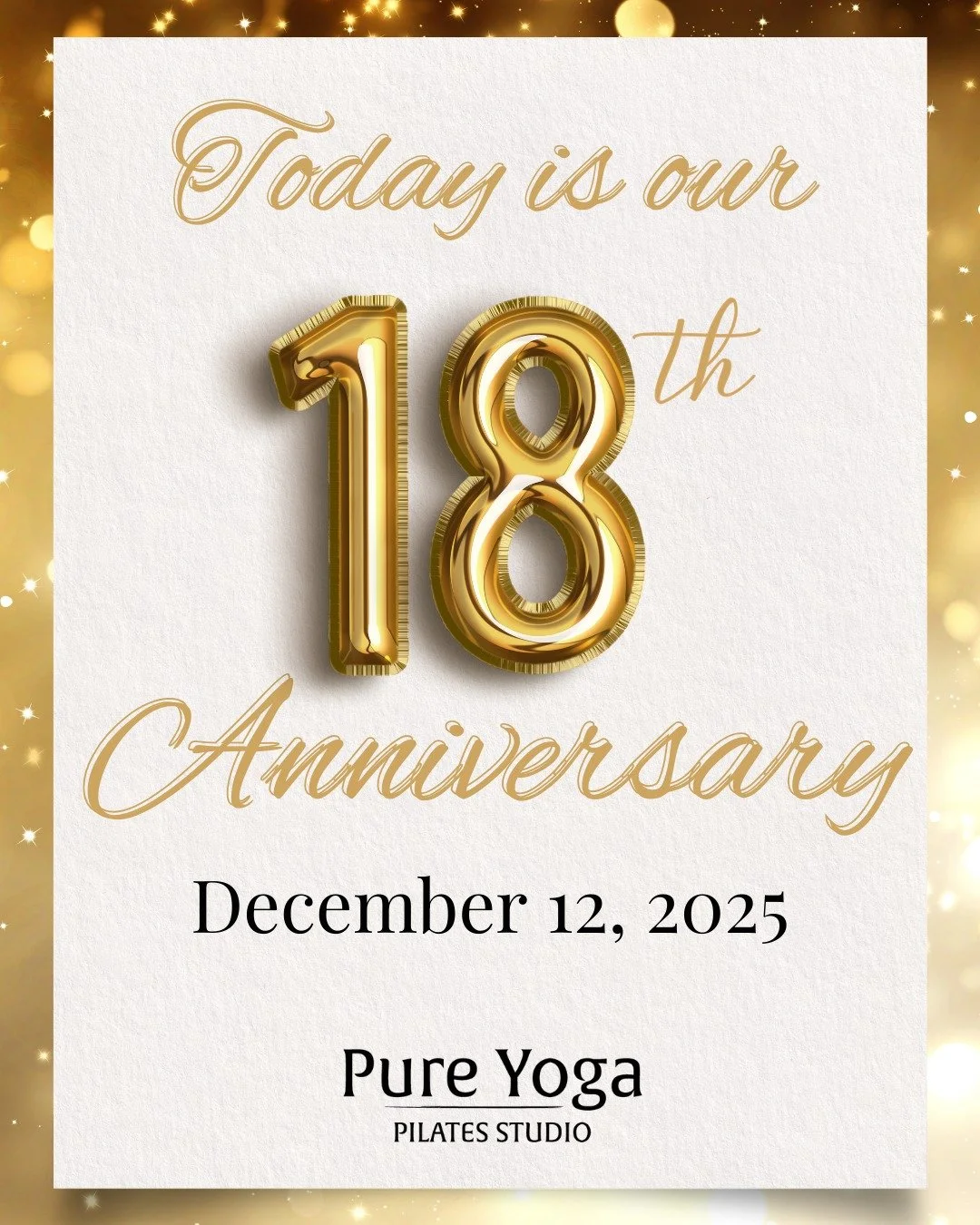 Today is our 18th Anniversary! 🎉
We are deeply grateful to celebrate with our incredible community. As we reflect on these wonderful years, we are reminded of the countless stories of growth, connection, and transformation that have unfolded within 