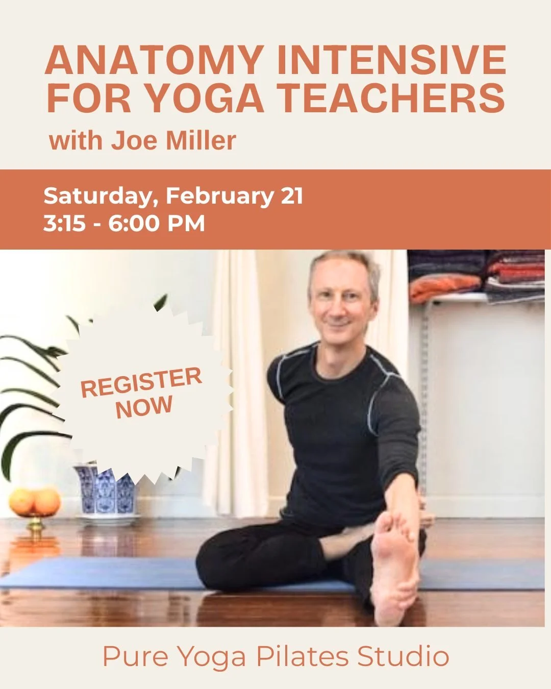 REGISTER NOW! Joe is here this month teaching an Anatomy Intensive for Yoga Teachers.🧘🏼&zwj;♀️

Whether you're a practicing yoga teacher, a curious student or a teacher who's ready to get back to work, you could always use a little brush up on your