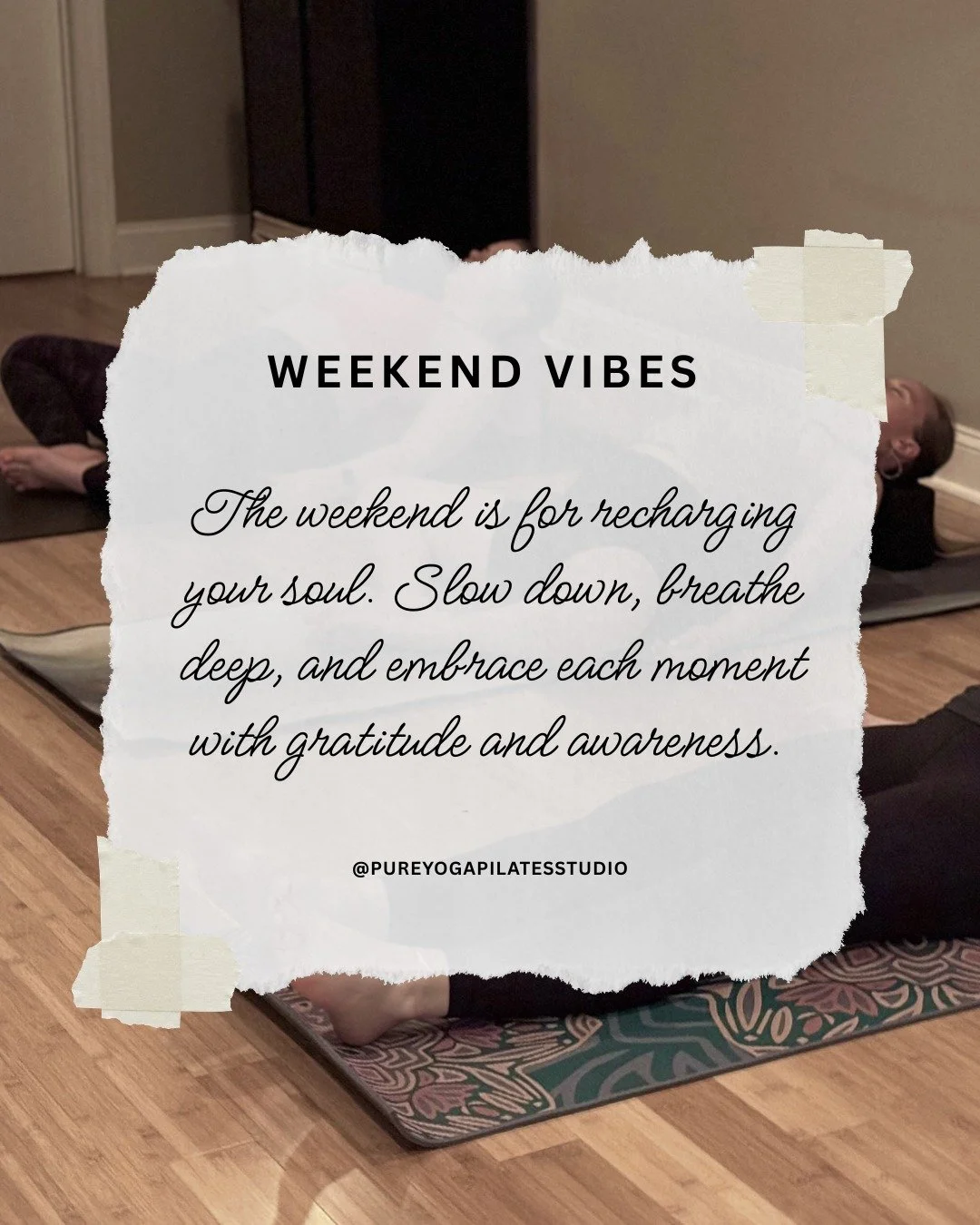 Saturday - Join us today for Barre to Brunch! After an energizing 10am barre class at the studio, we&rsquo;ll head over to Toscana for brunch and some quality social time. It's the perfect way to unwind after a challenging workout.

8:30 AM Vinyasa Y