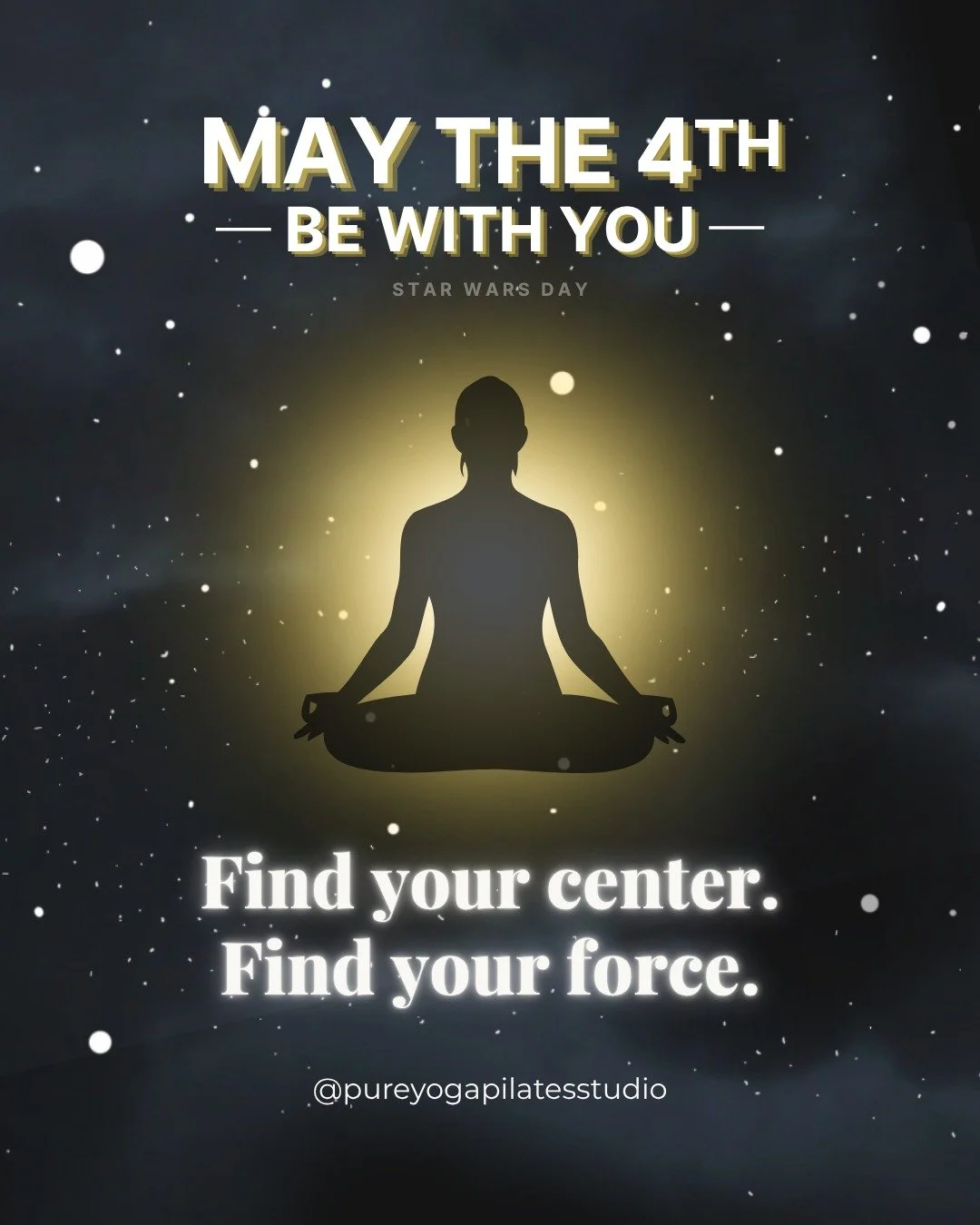✨ Channel the force within as you flow through your practice. May the Fourth be with you on and off the mat. 

#MayTheFourthBeWithYou #StarWarsYoga #PureYogaPilatesStudio