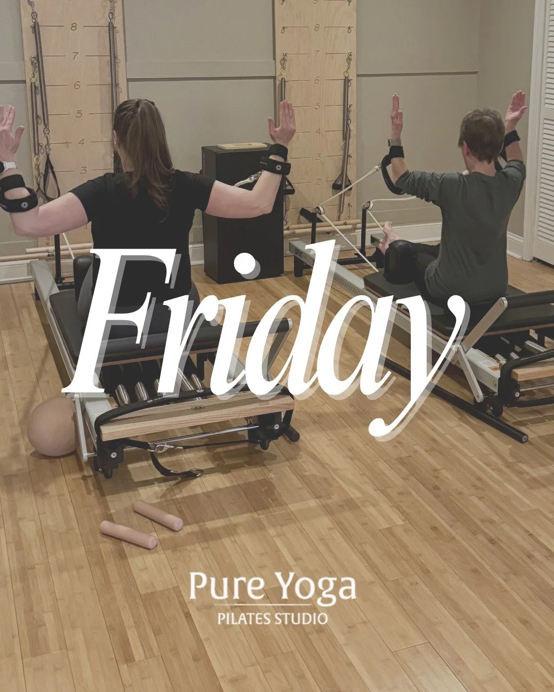 Friday Classes - Have you experienced the magic of reformer Pilates classes yet? 💪✨

9:00 AM Yoga All Levels with Maureen
10:30 AM Gentle Yoga with Meredith
12:00 PM Reformer Pilates with Meredith
6:00 PM Flow &amp; Restore Yoga with Sarah

#fridayf