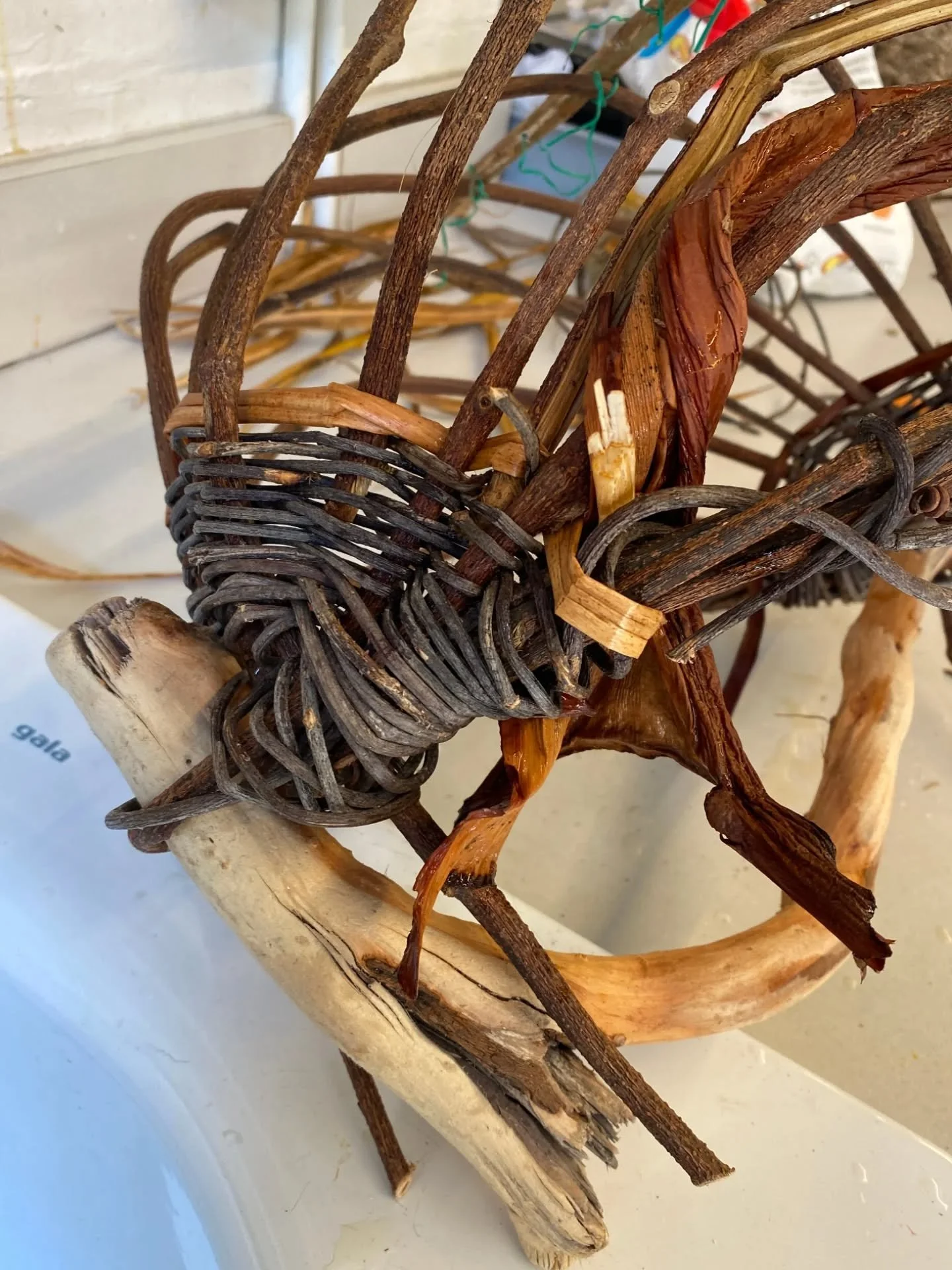 The first Sunday in June was a Basketry NSW meeting day. We had a varied day with some basket weaving and Shashiko happening.&nbsp;

Chris a new member from the Blue Mountains joined us for the first time. - welcome Chris! 

Our next meeting is Frida