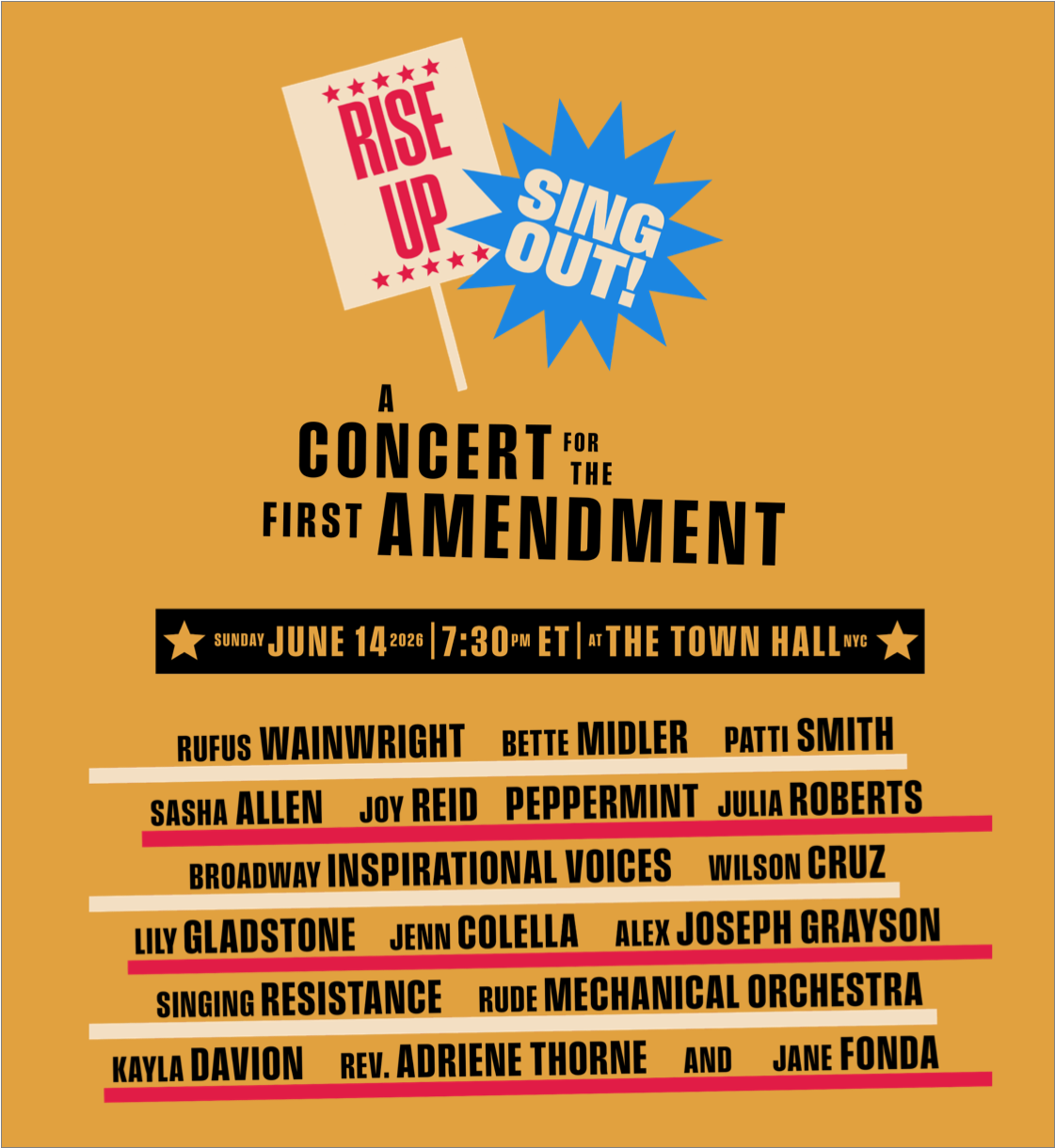 Rise Up Sing Out First Amendment Celebration Concert