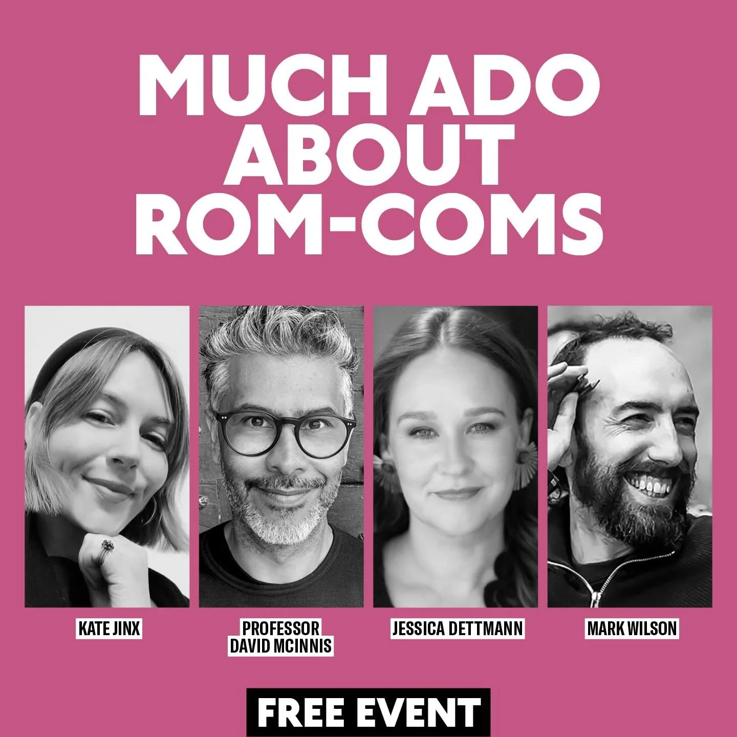 Come along to the Southbank Theatre, Melbourne, this Thursday December 4 at 6.30 for this excellent FREE event! 

I&rsquo;ll be chatting with moderator and Melbourne International Film Festival senior programmer Kate Jinx, Much Ado About Nothing dire