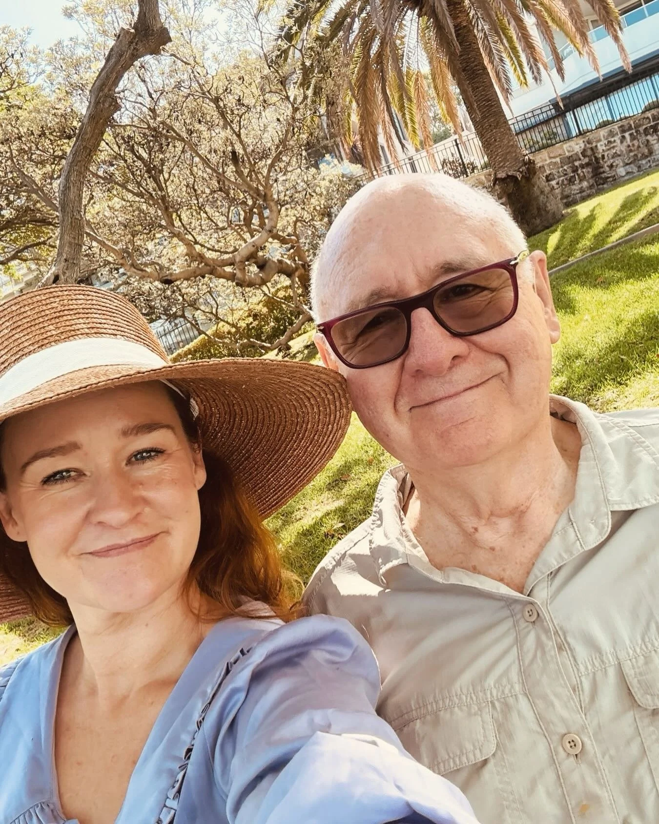 A very happy birthday walk and coffee and friand with @nicholasdettmann. The hat police can stand down: he only removed his briefly. ❤️