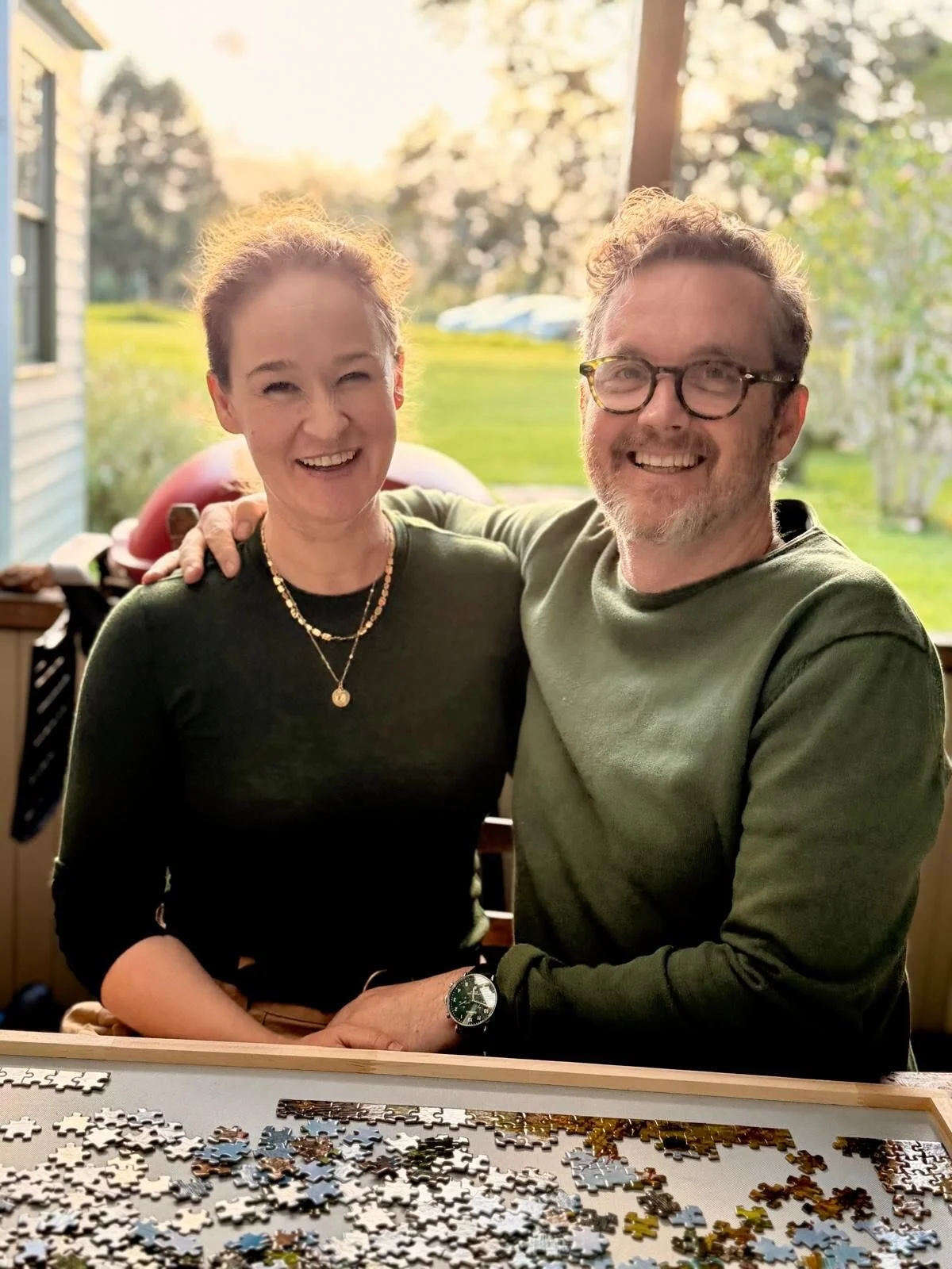 Also last week: got to celebrate 17 years of marriage to @drewdrewathing, whom I love enormously, by going for a long walk.  He did not adhere to the no present agreement and commissioned the perfect painting for me from @brenton_drechsler. I did adh