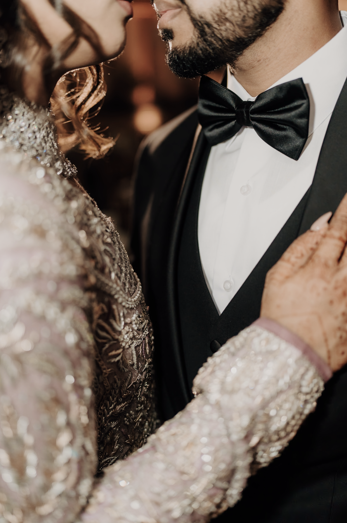 A bride and groom at a BBA Luxury Weddings celebration