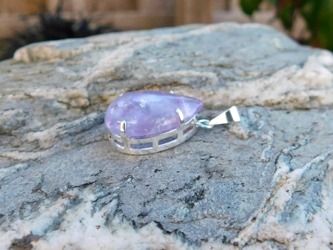 Amethyst Cabochon Pendant