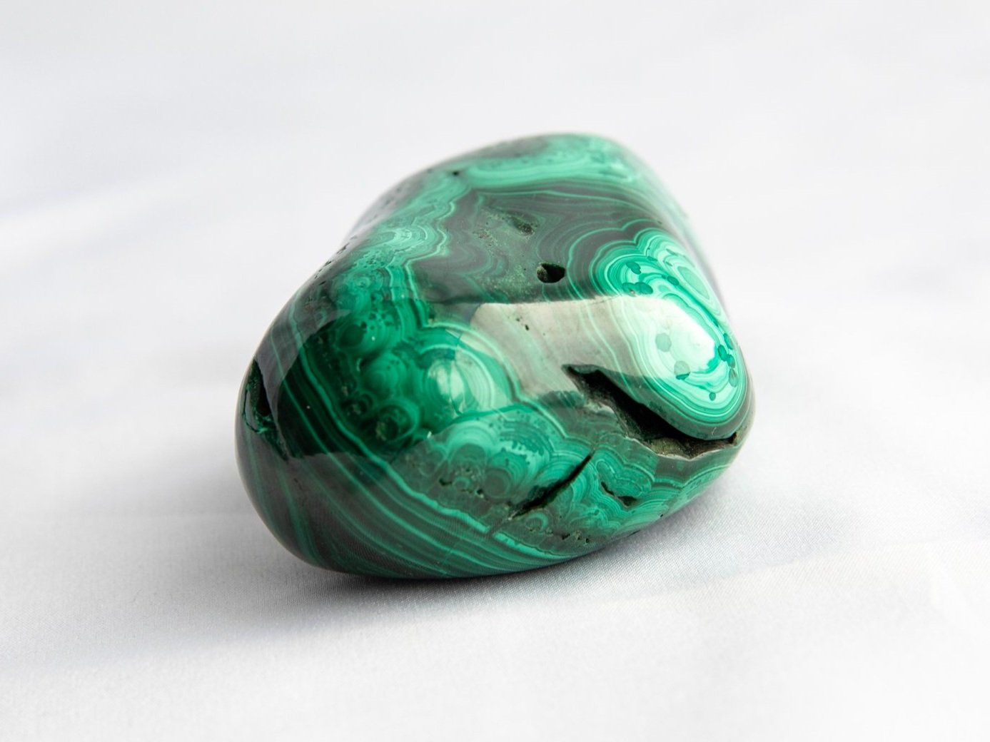 Malachite Palm Stone