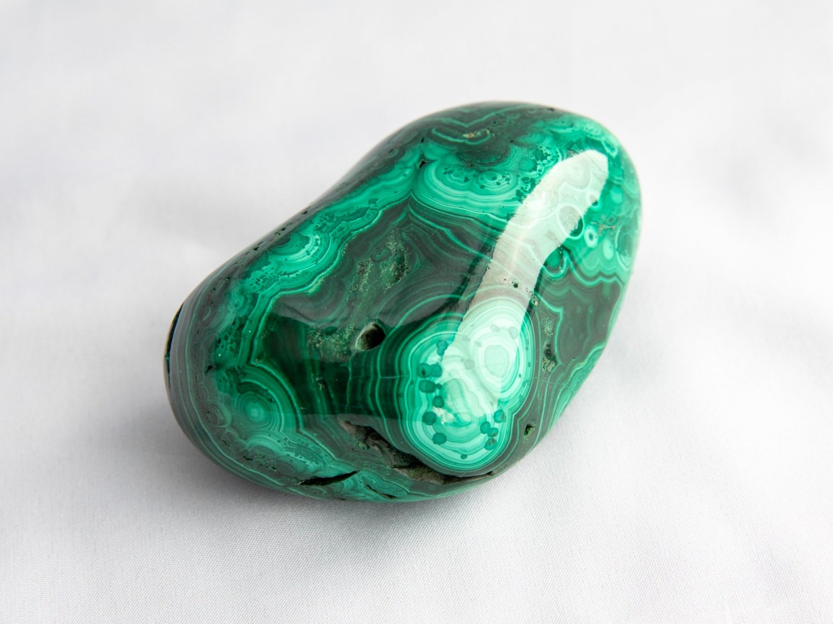 Malachite Palm Stone