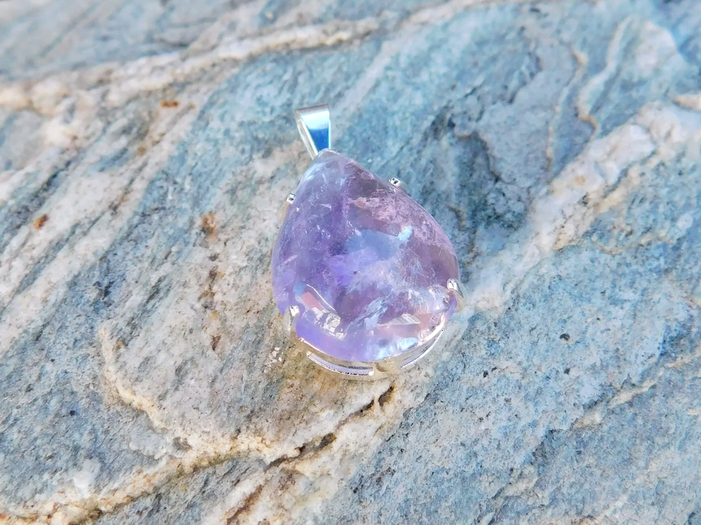 Amethyst Cabochon Pendant