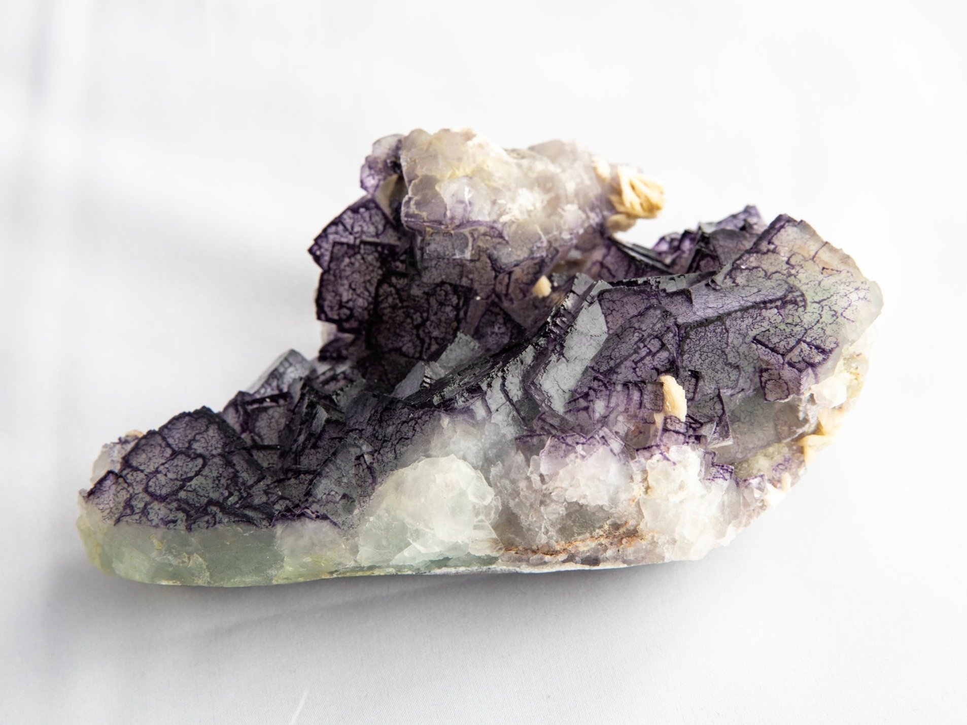 Purple Boundary Fluorite