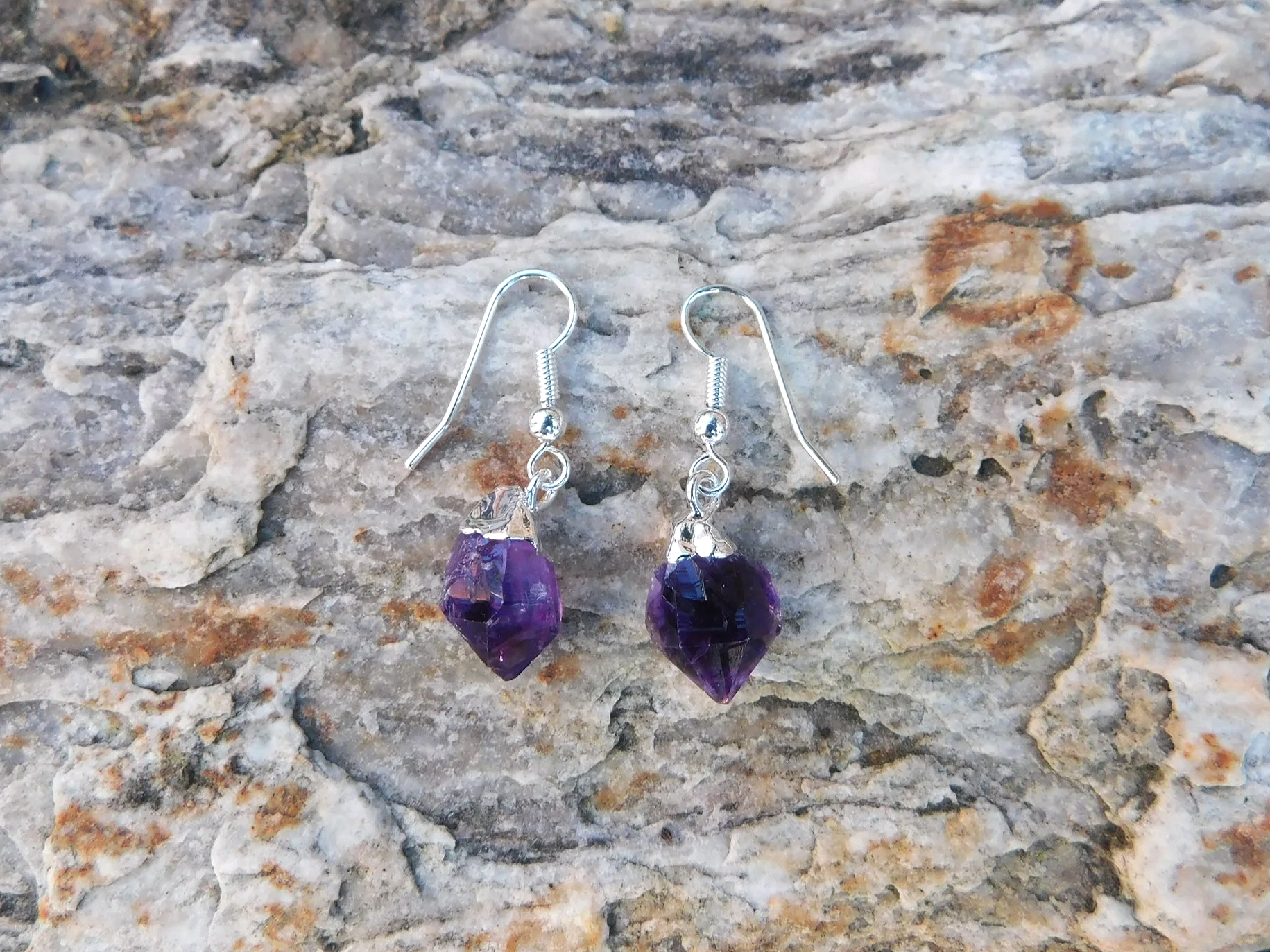 Amethyst Drop Earrings