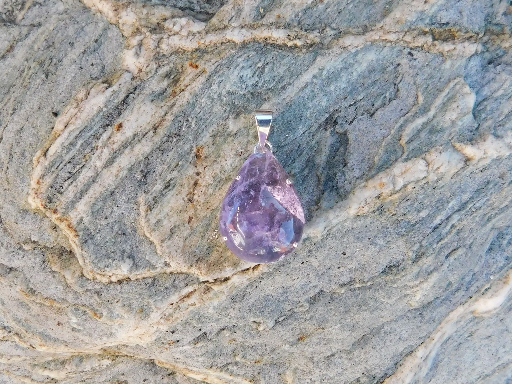 Amethyst Cabochon Pendant