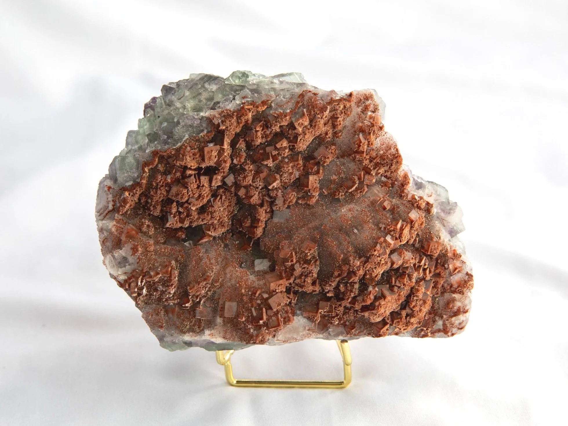 Red Fluorite Cluster