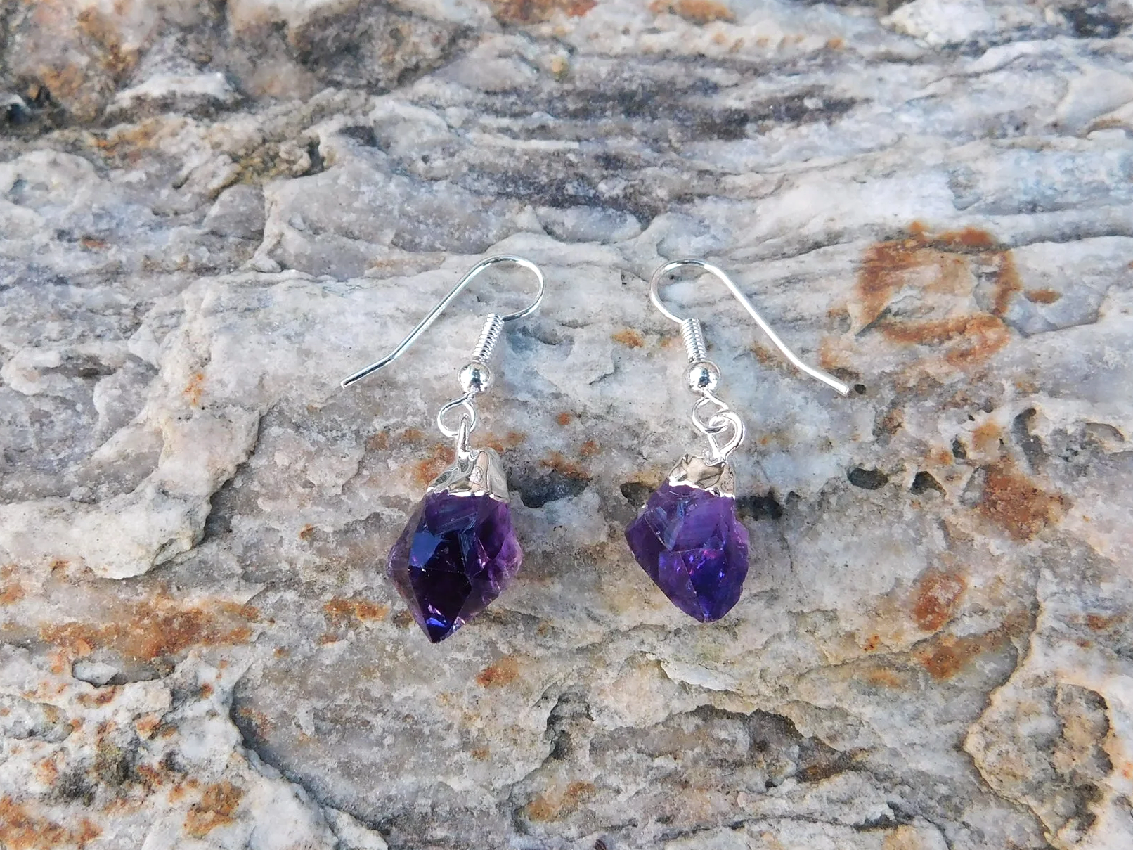 Amethyst Drop Earrings