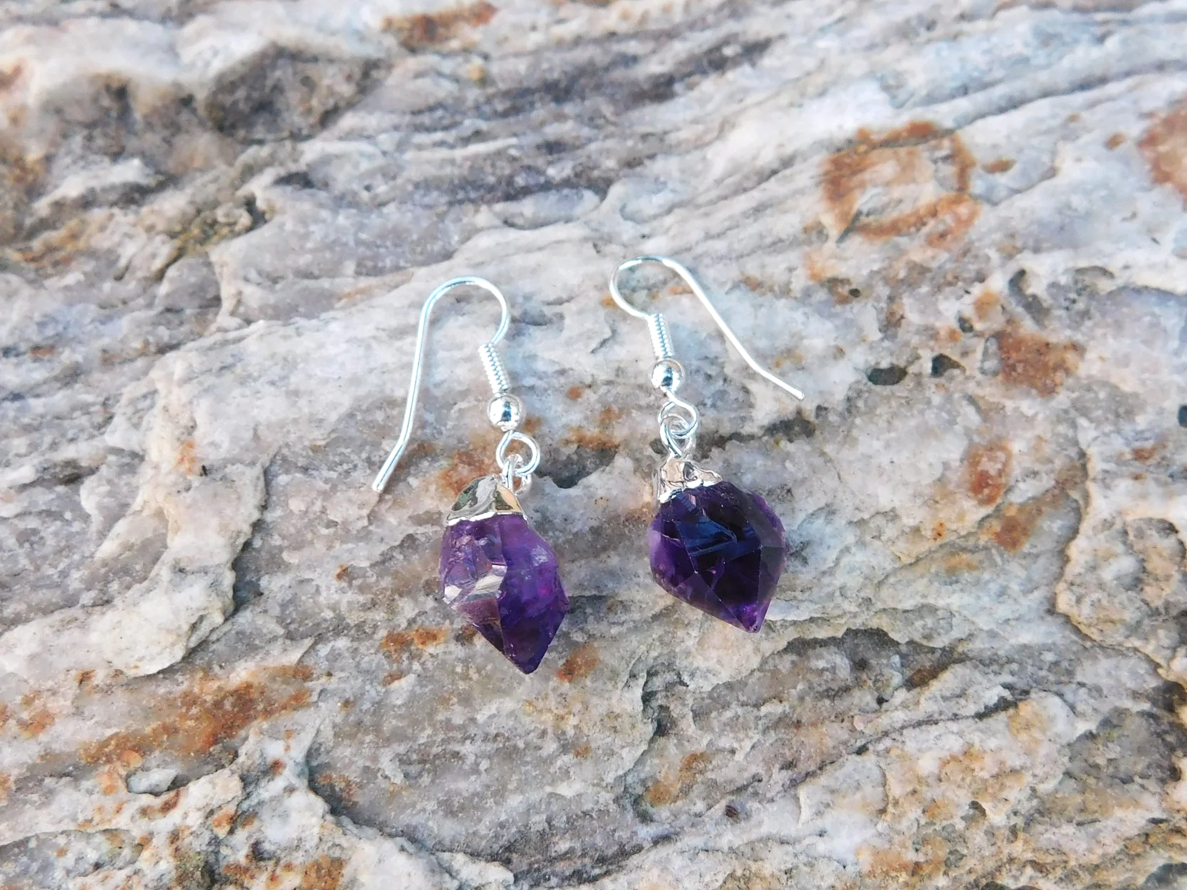 Amethyst Drop Earrings