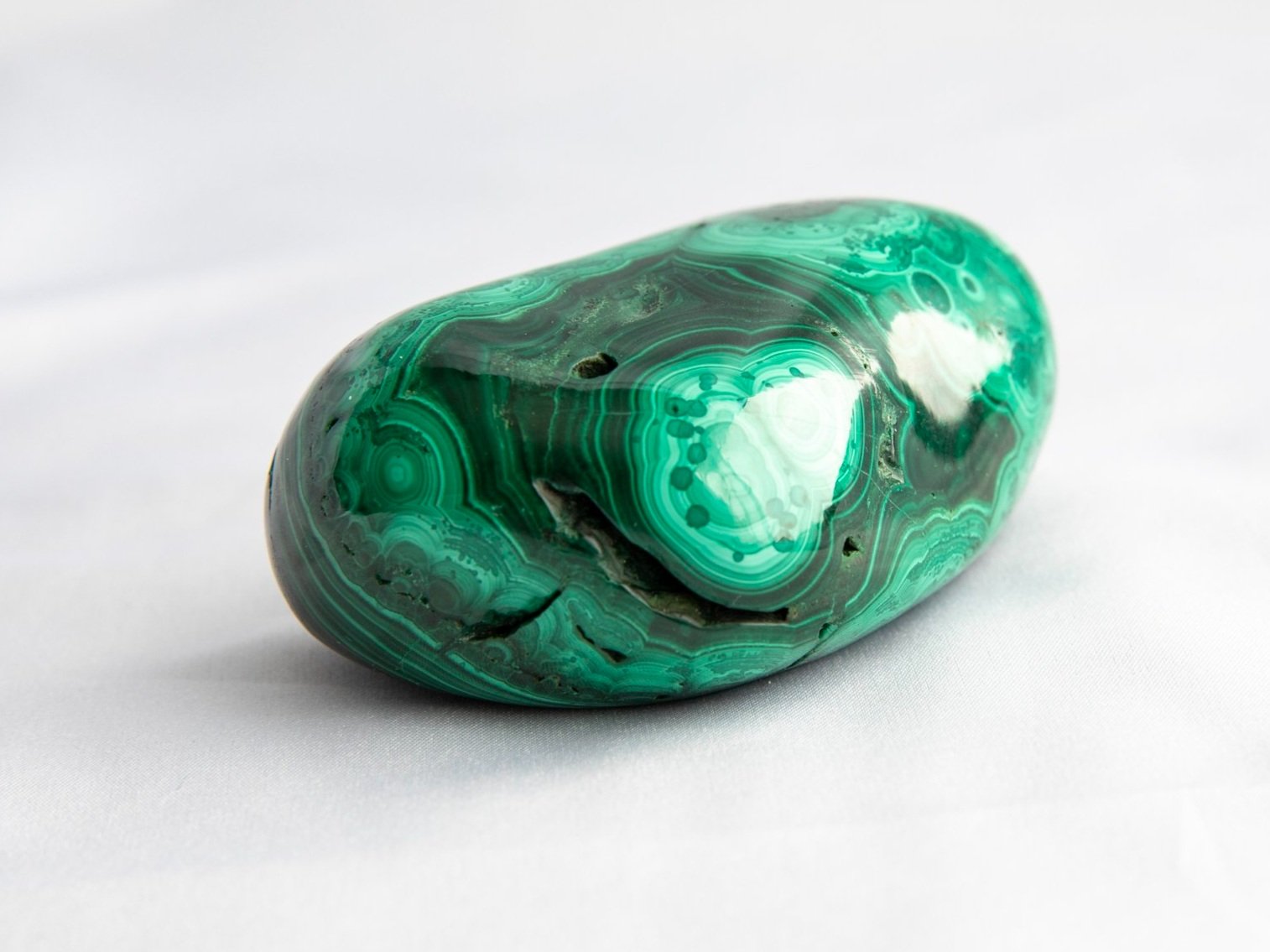 Malachite Palm Stone