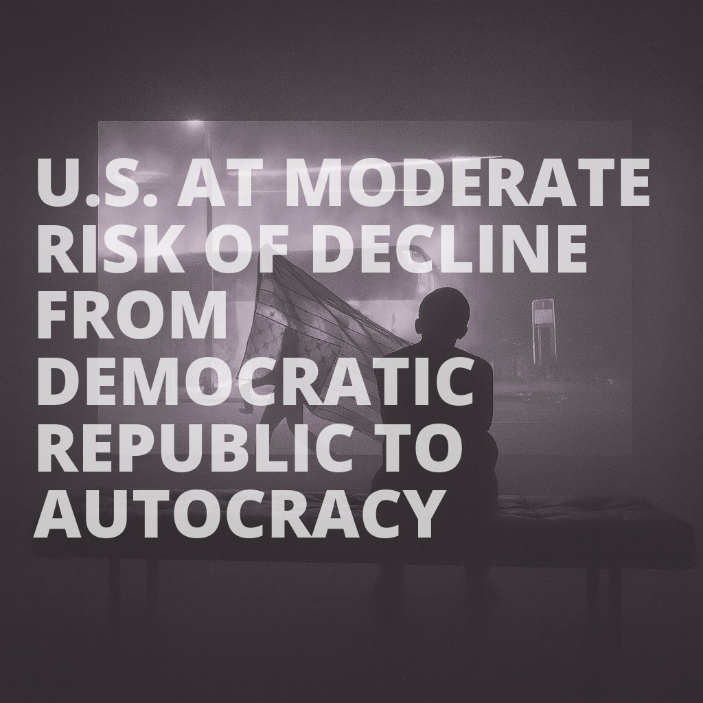 ECHO Risk Assessment: United States at Moderate Risk of Decline from Democratic Republic to Autocracy